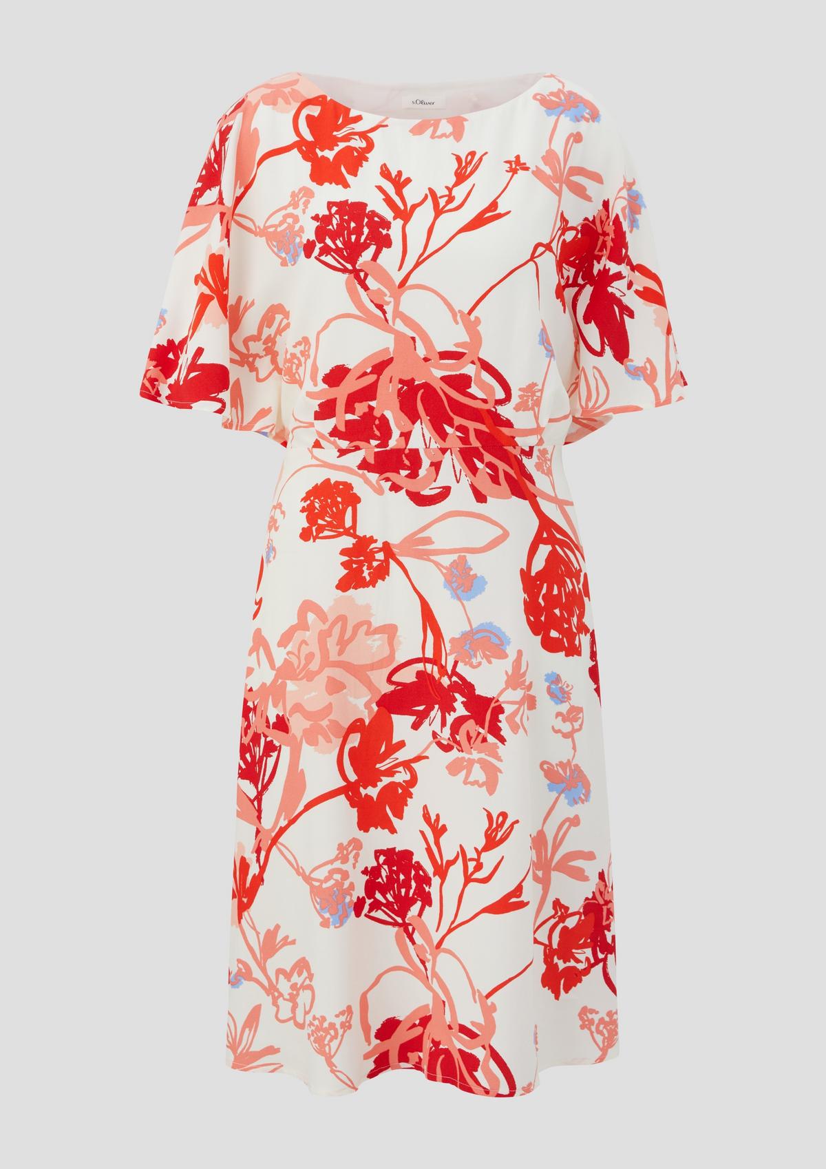 s.Oliver Midi dress with all-over print