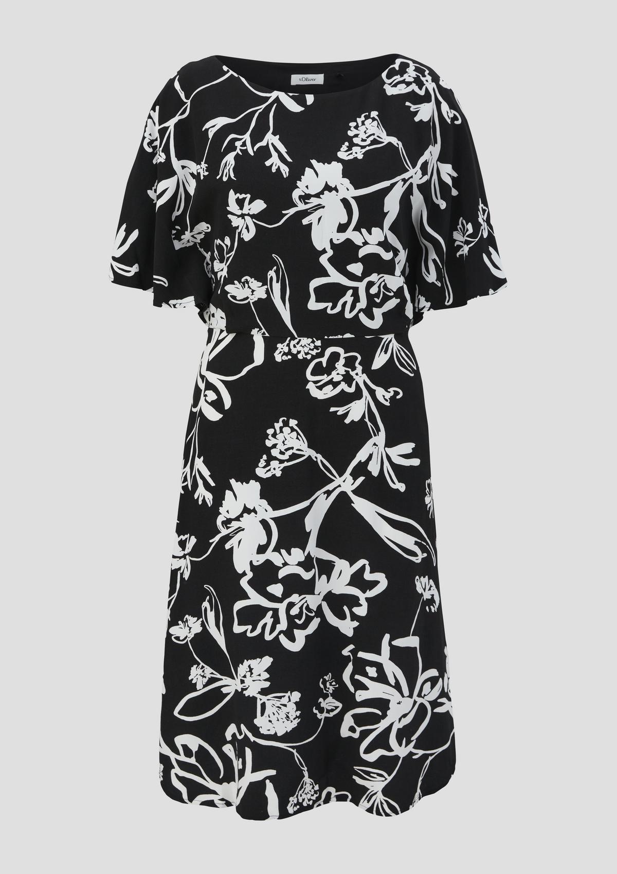 s.Oliver Midi dress with all-over print