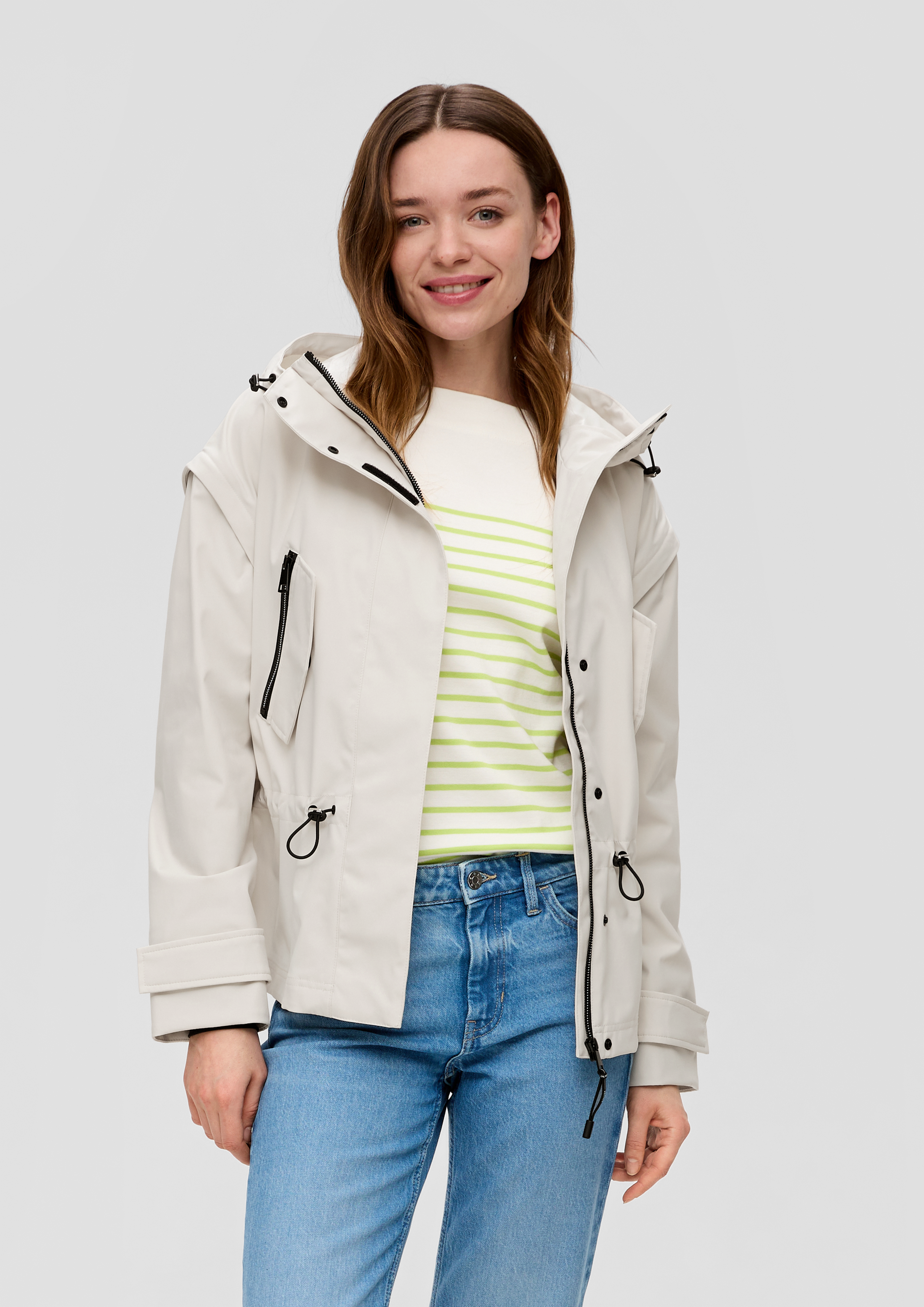 S.Oliver Outdoor-Jacke mit abnehmbaren Ärmeln