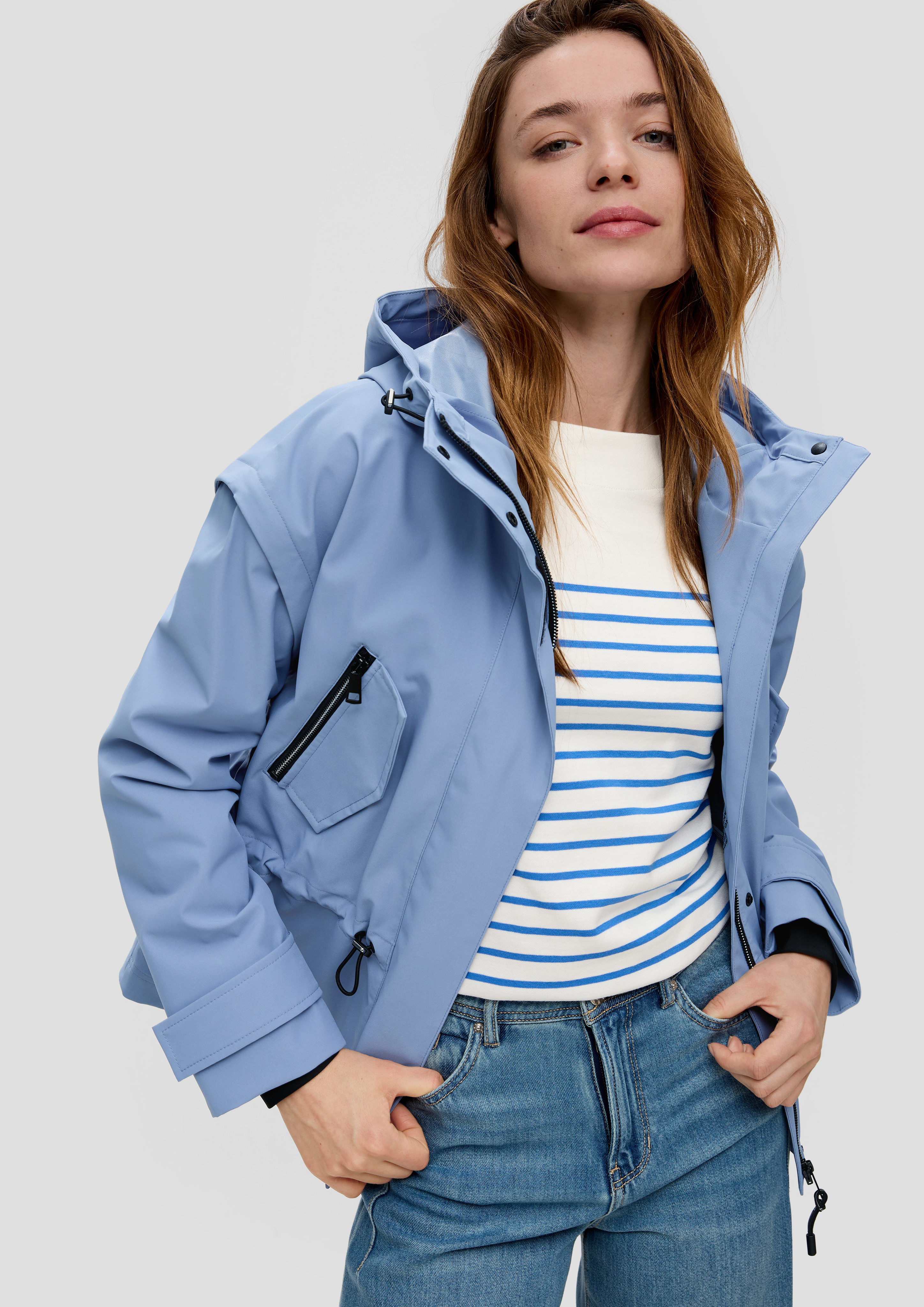 S.Oliver Outdoor-Jacke mit abnehmbaren Ärmeln