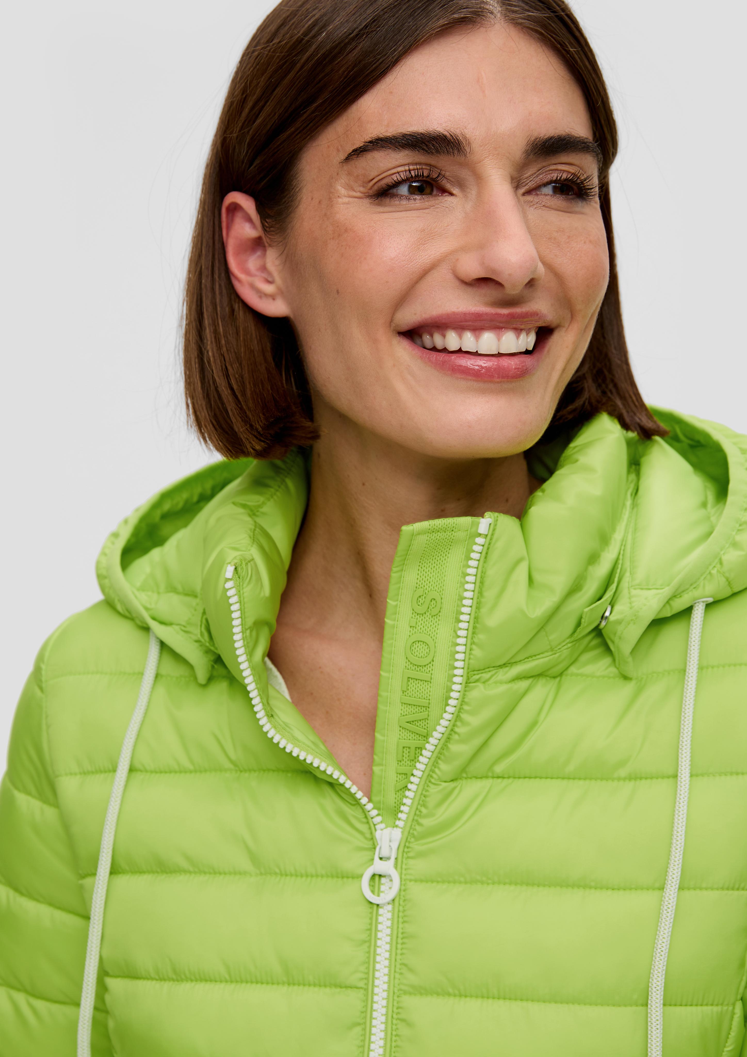Leichte Steppjacke mit abnehmbarer Kapuze - limettengrün | s.Oliver
