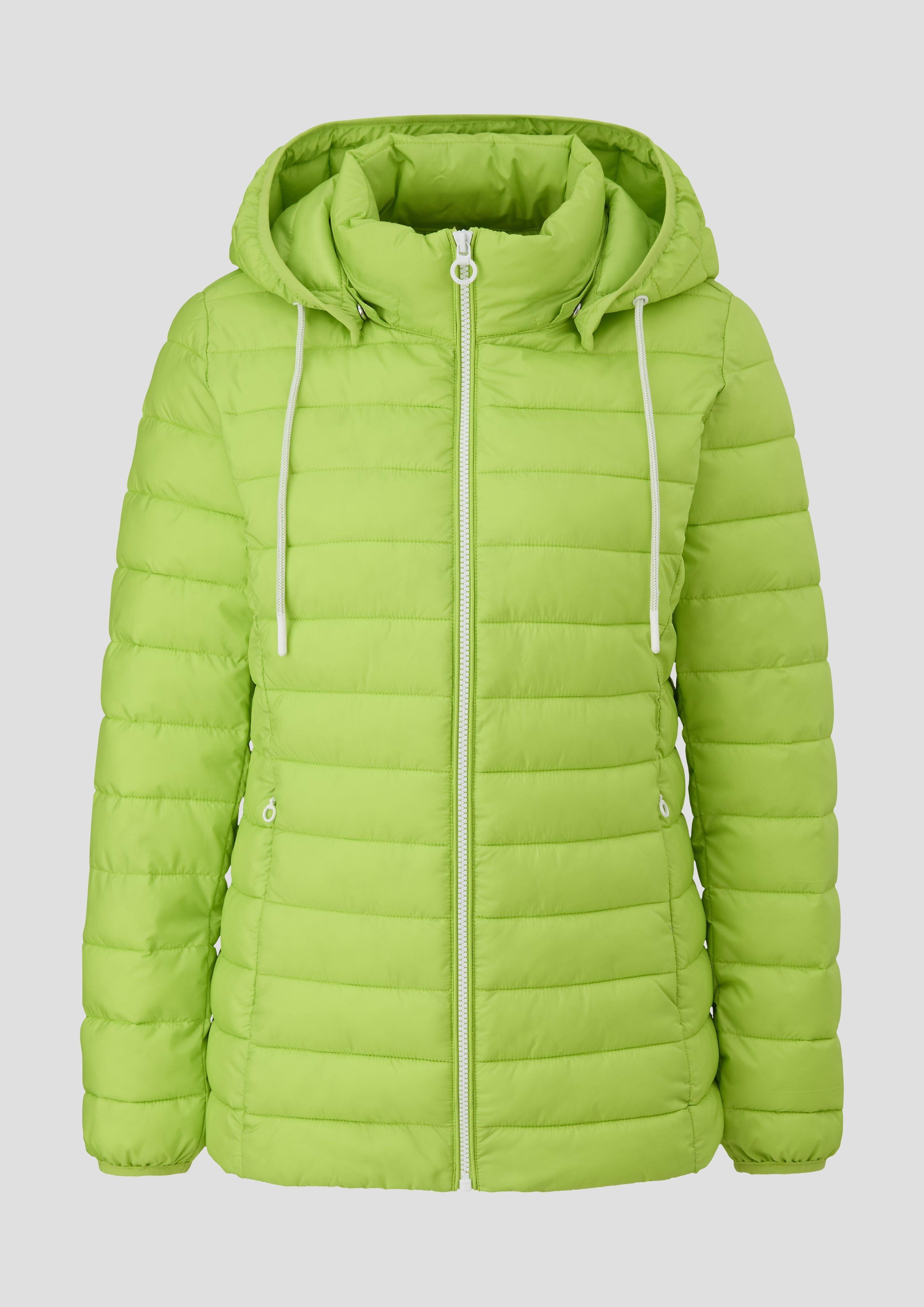 Leichte Steppjacke mit abnehmbarer Kapuze - limettengrün | s.Oliver