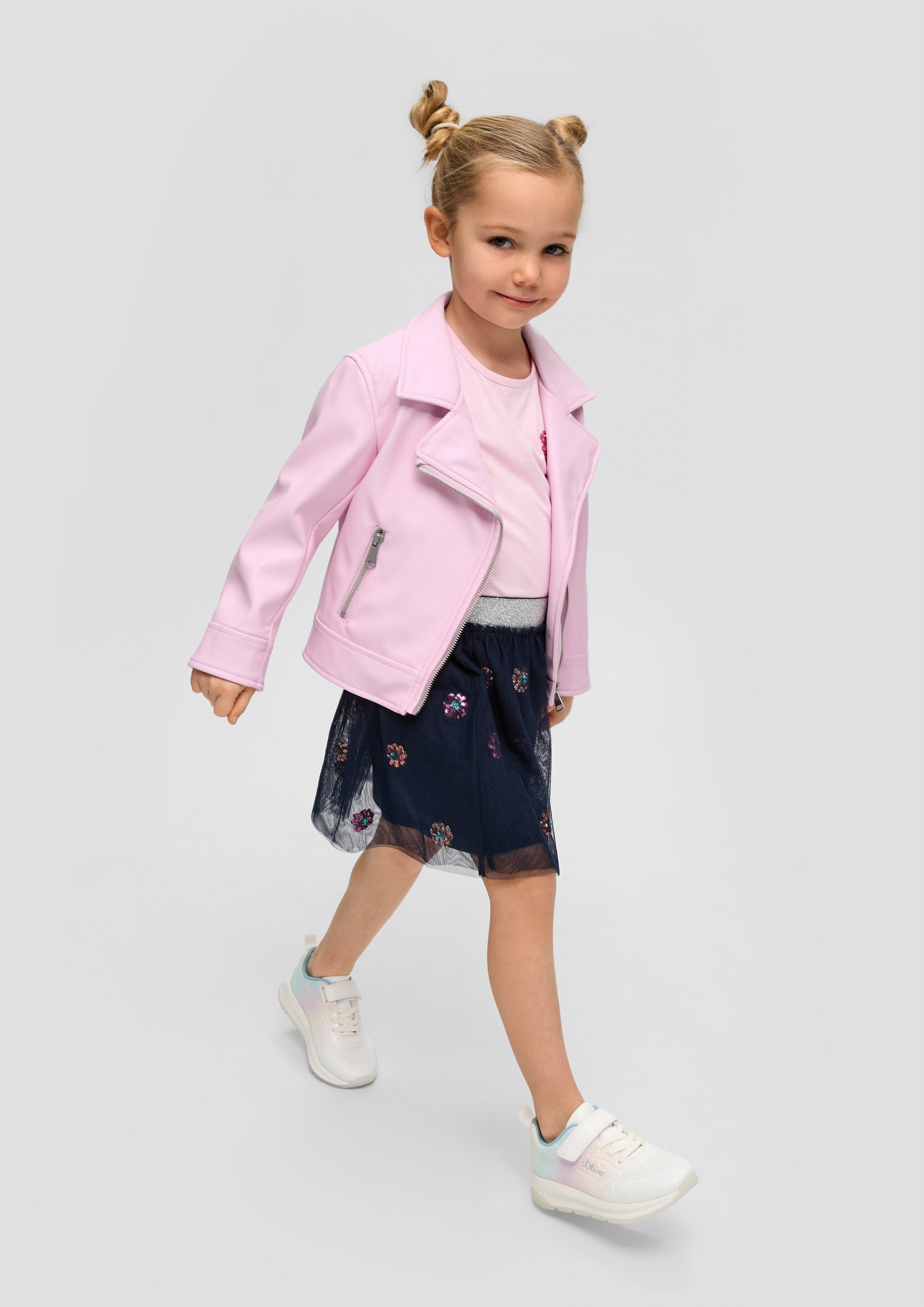 Faux leather biker jacket - pearl pink | s.Oliver Faux leather biker jacket - pearl pink | s.Oliver