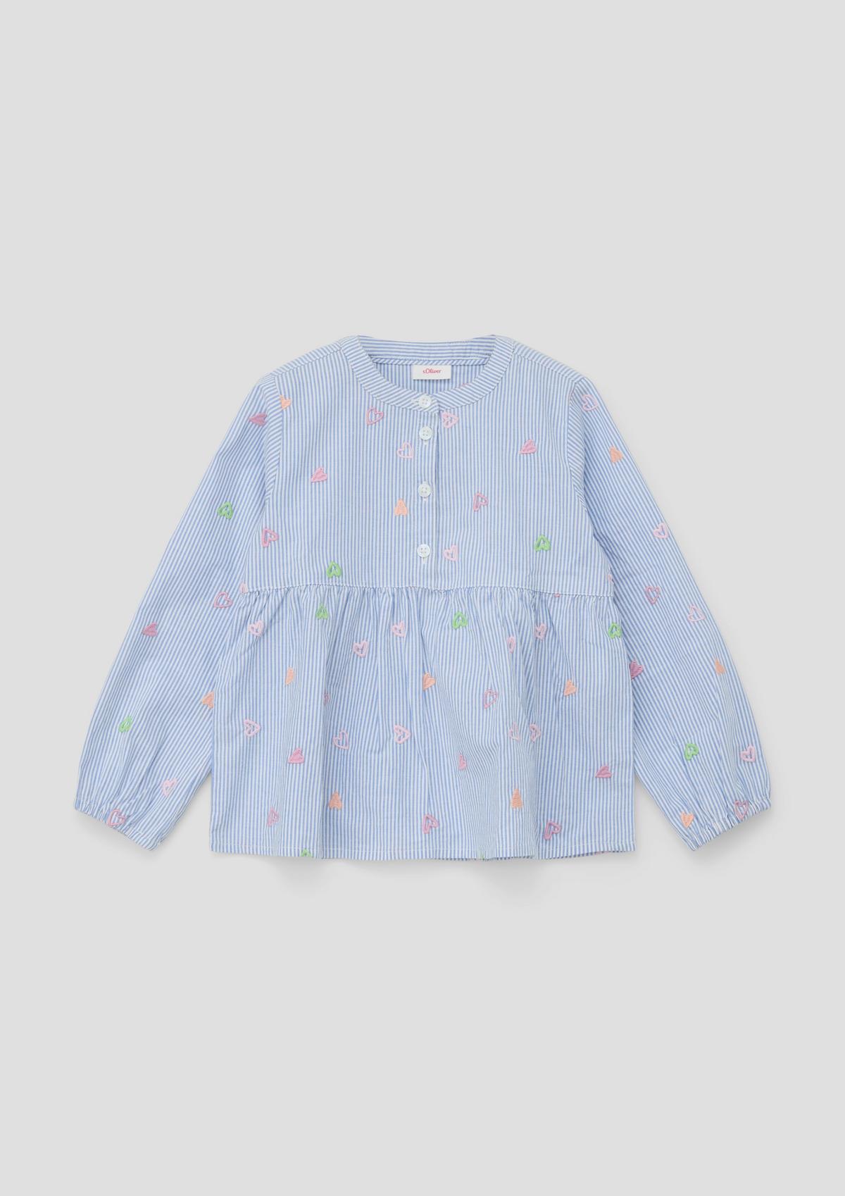 s.Oliver Blouse with heart embroidery