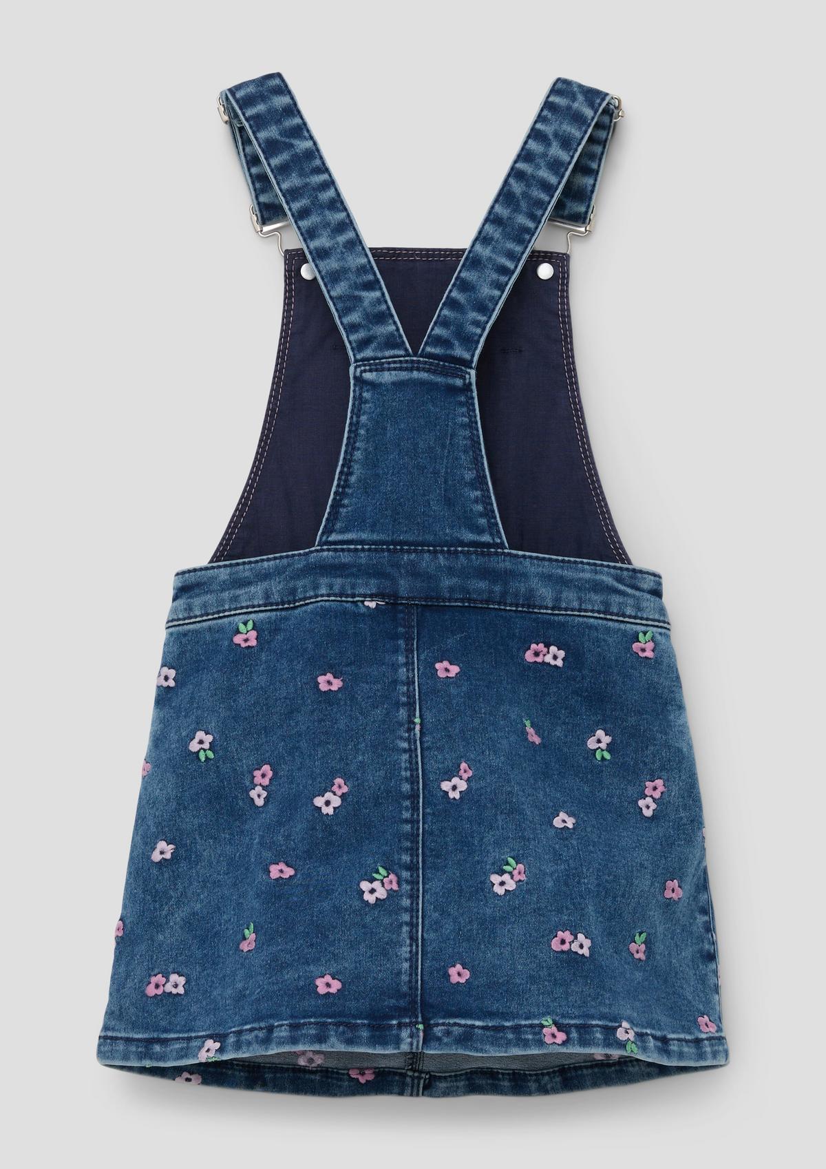 s.Oliver Pinafore with floral embroidery