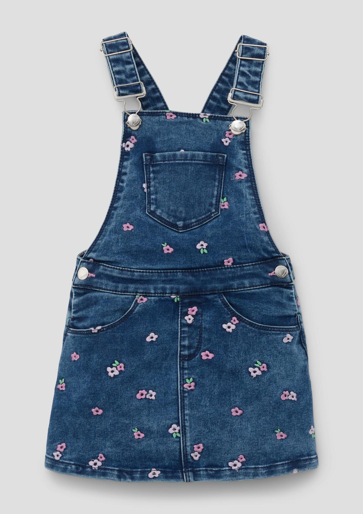 s.Oliver Pinafore with floral embroidery