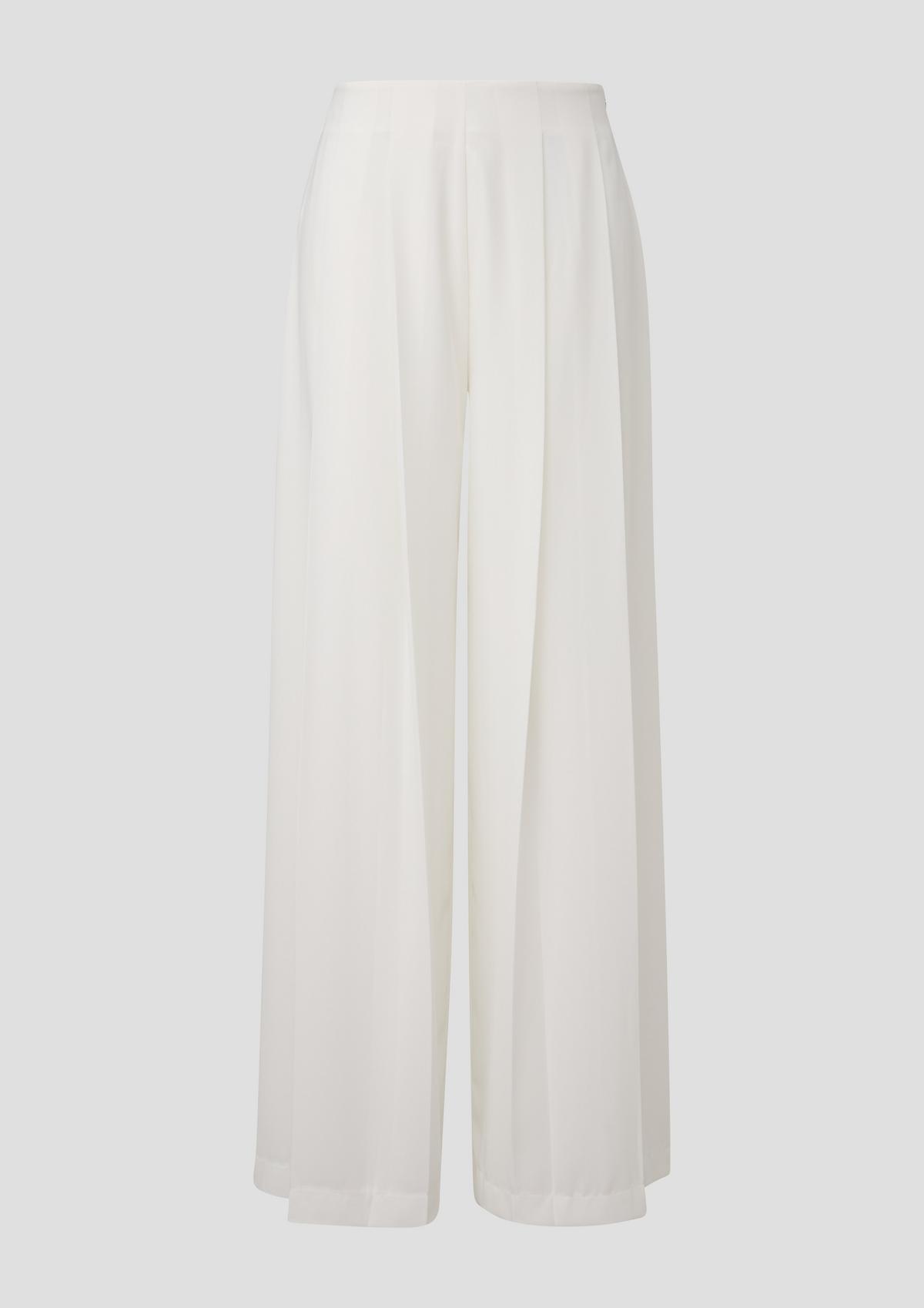 s.Oliver Loose fit: wide leg trousers