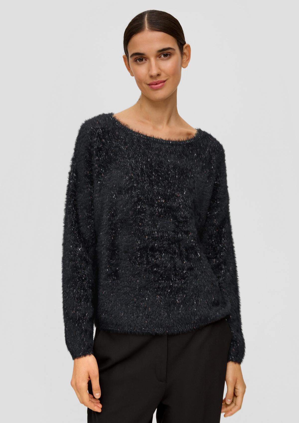 s.Oliver Knitted jumper with metallic yarn