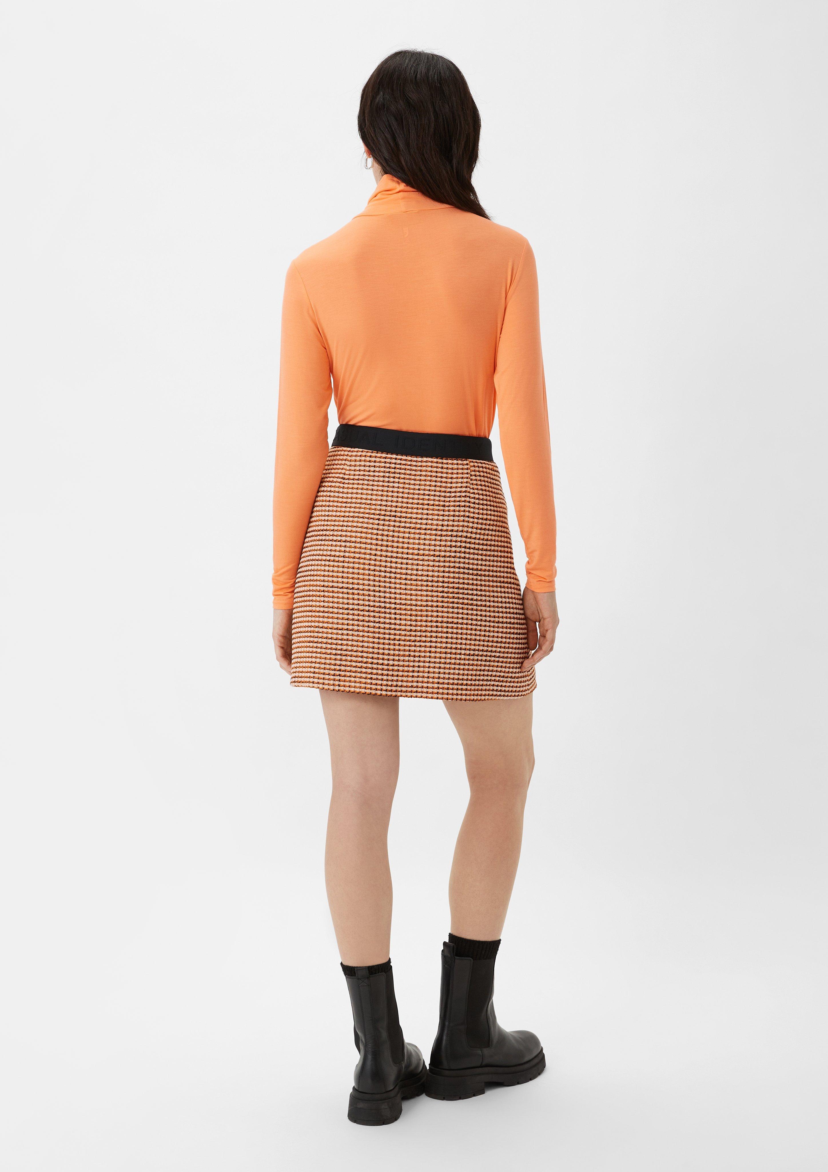 Rock aus Bouclé - orange | Comma
