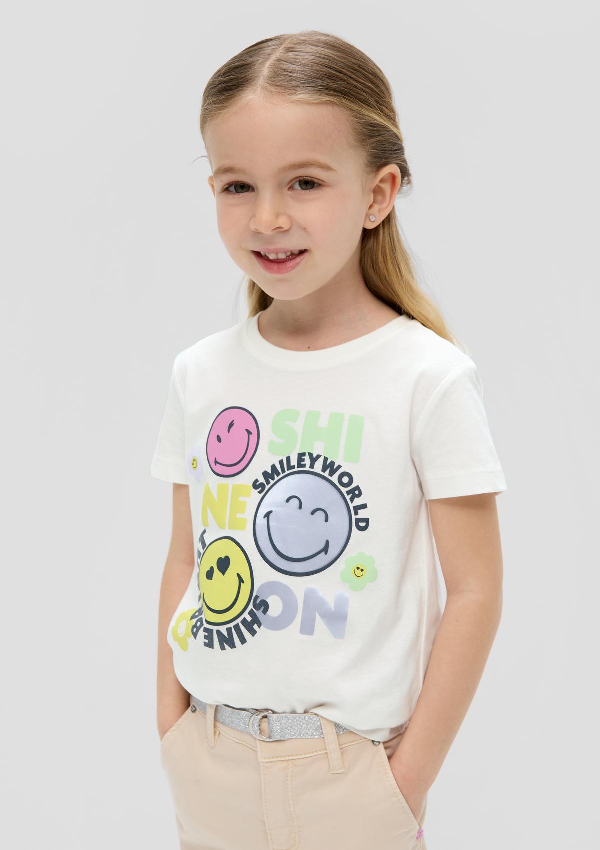 s.Oliver Pamučna majica sa Smiley® printom s prednje strane