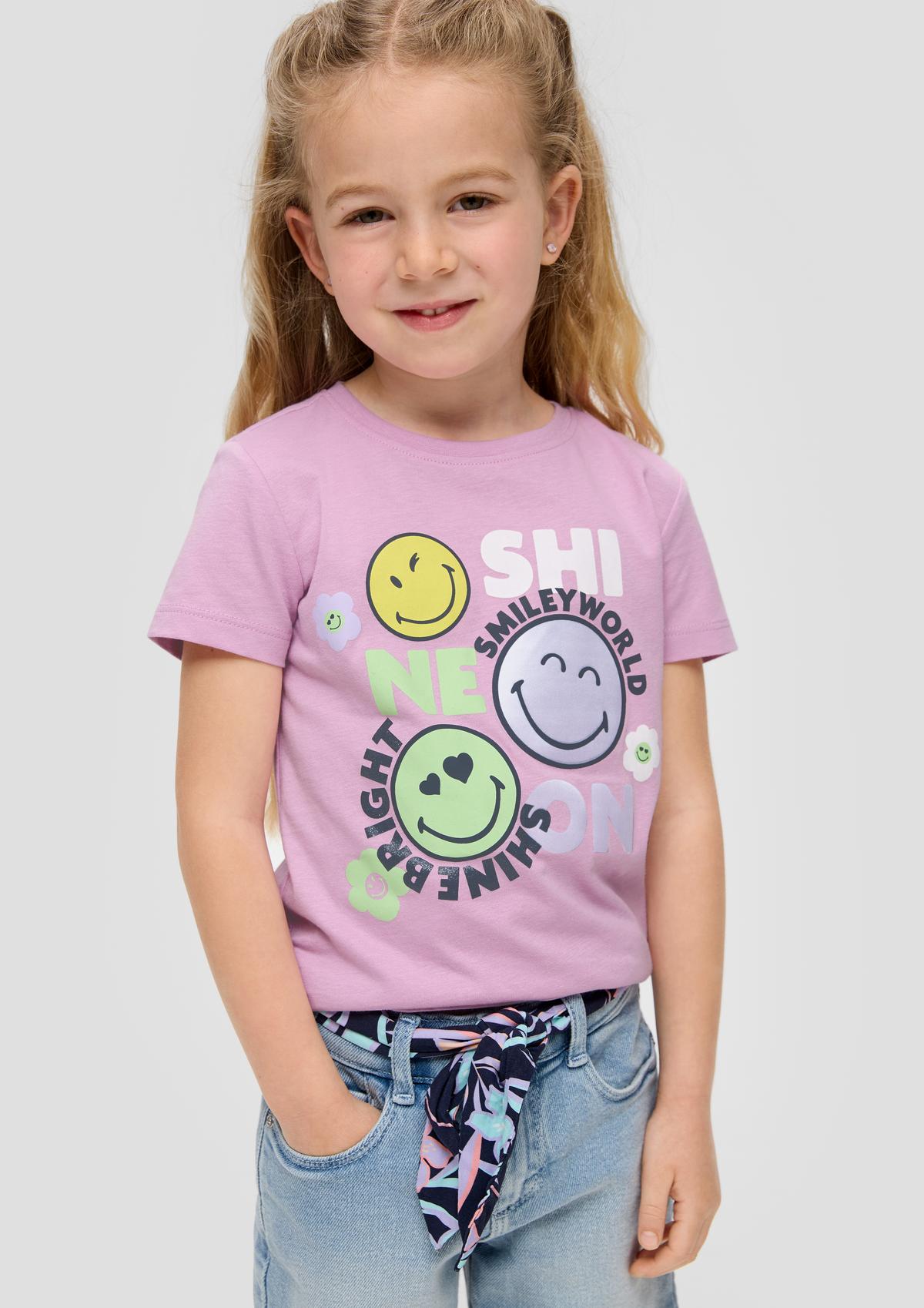 s.Oliver Pamučna majica sa Smiley® printom s prednje strane