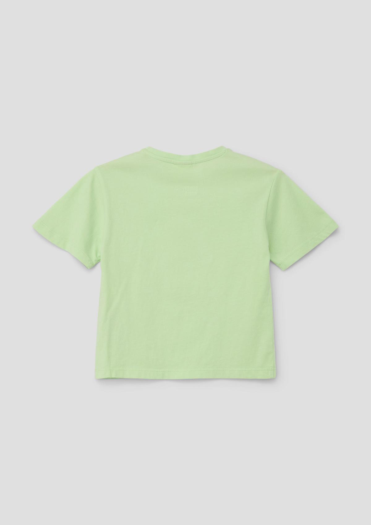 s.Oliver Zacht T-shirt met Smiley®-print op de voorkant