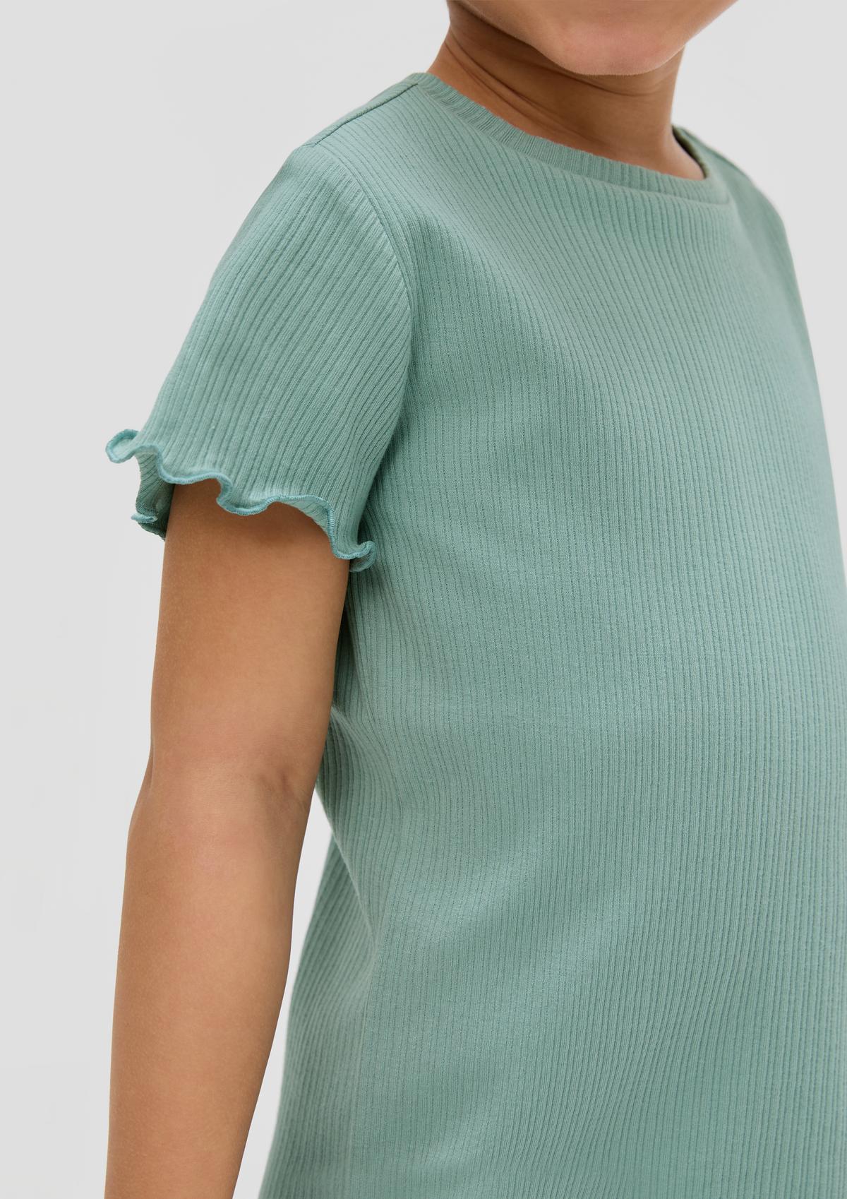 s.Oliver T-shirt with a ribbed texture