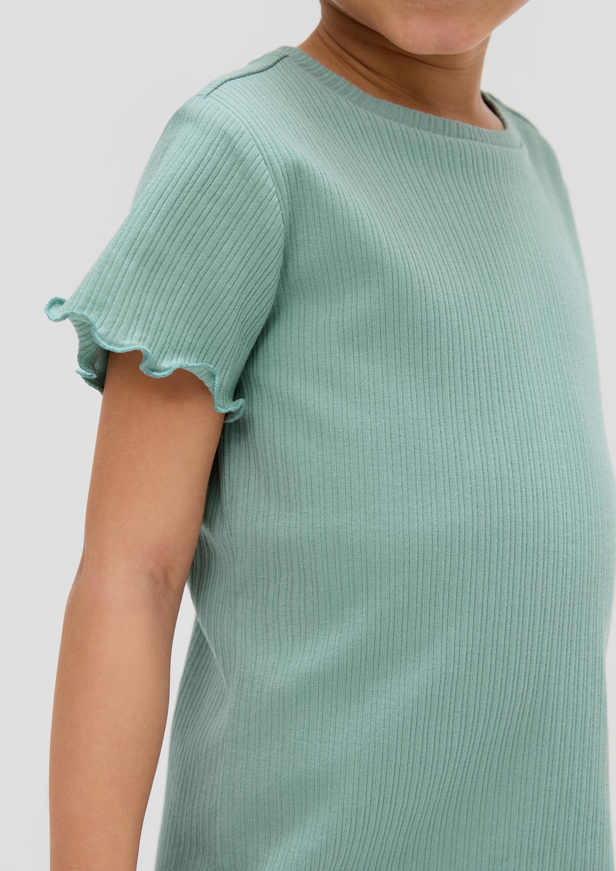 s.Oliver T-shirt with a ribbed texture