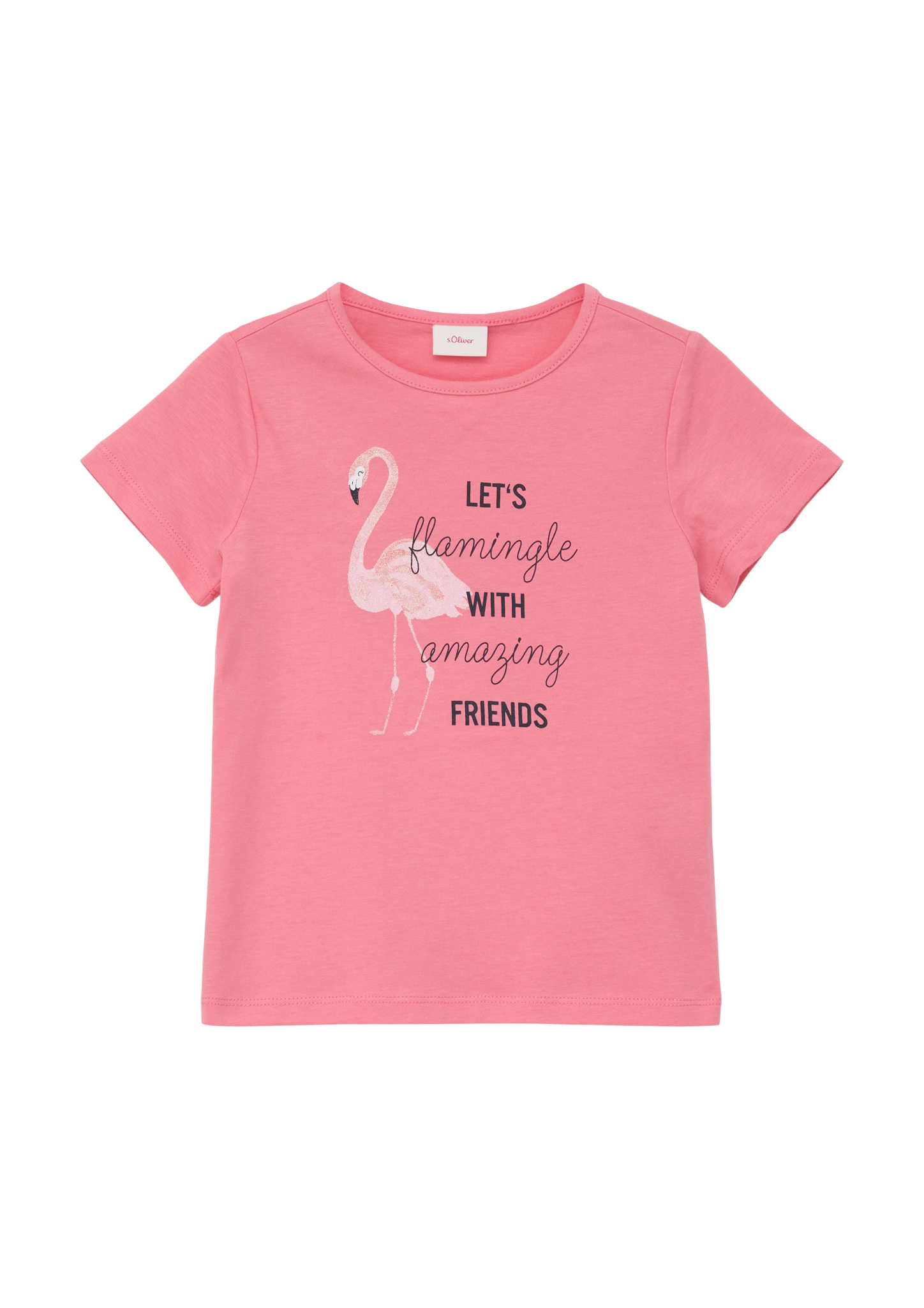 s.Oliver - T-Shirt mit Frontprint, Kinder, Rosa