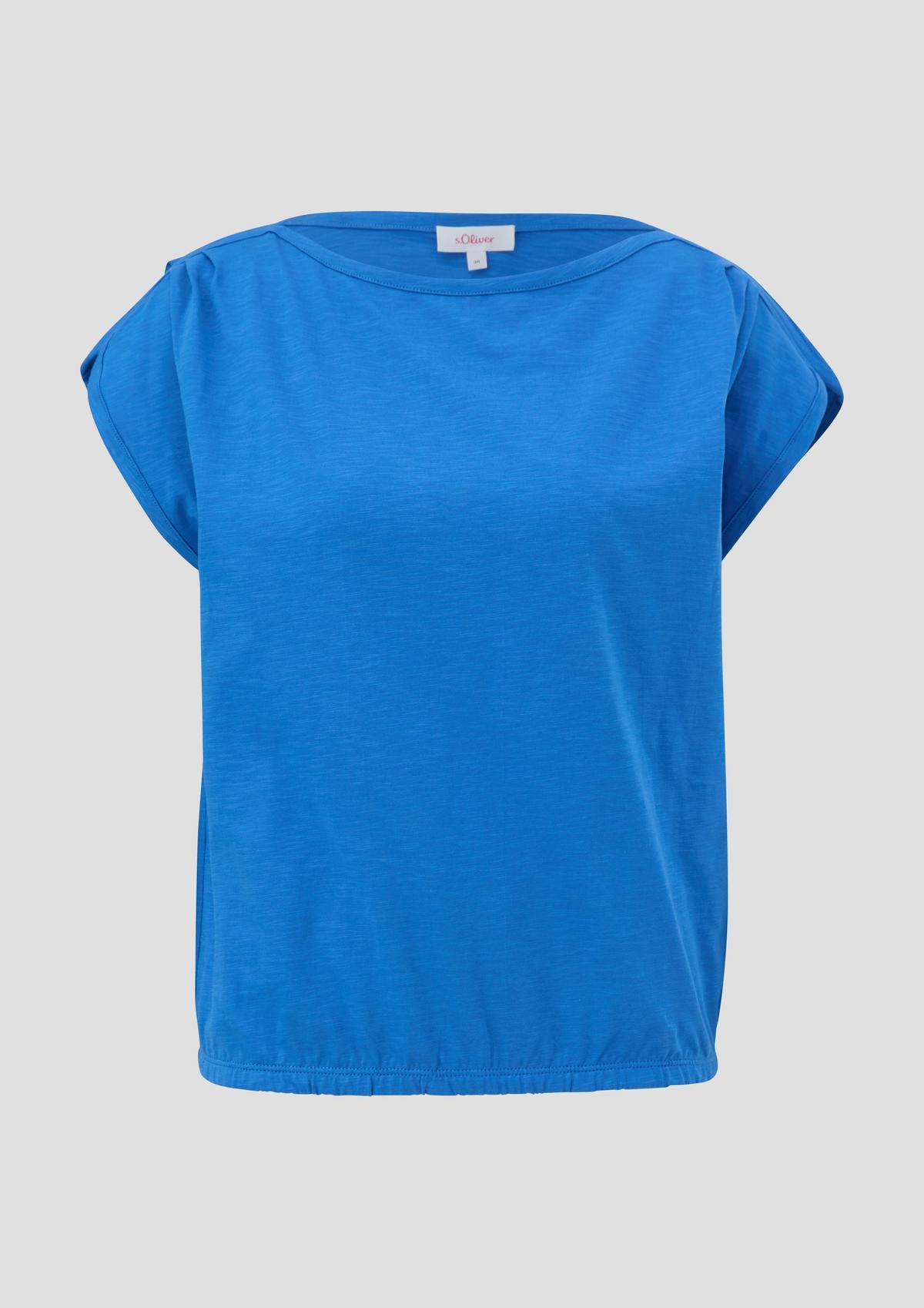 s.Oliver T-shirt with gathered sleeves