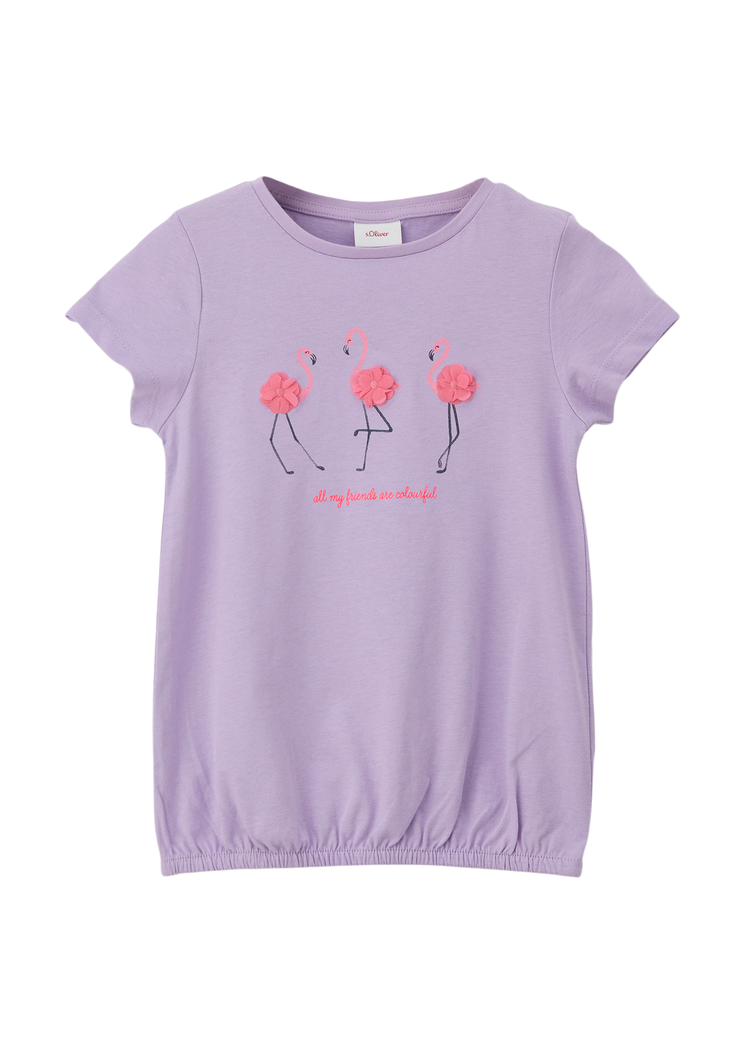 s.Oliver - T-Shirt mit Frontprint, Kinder, lila