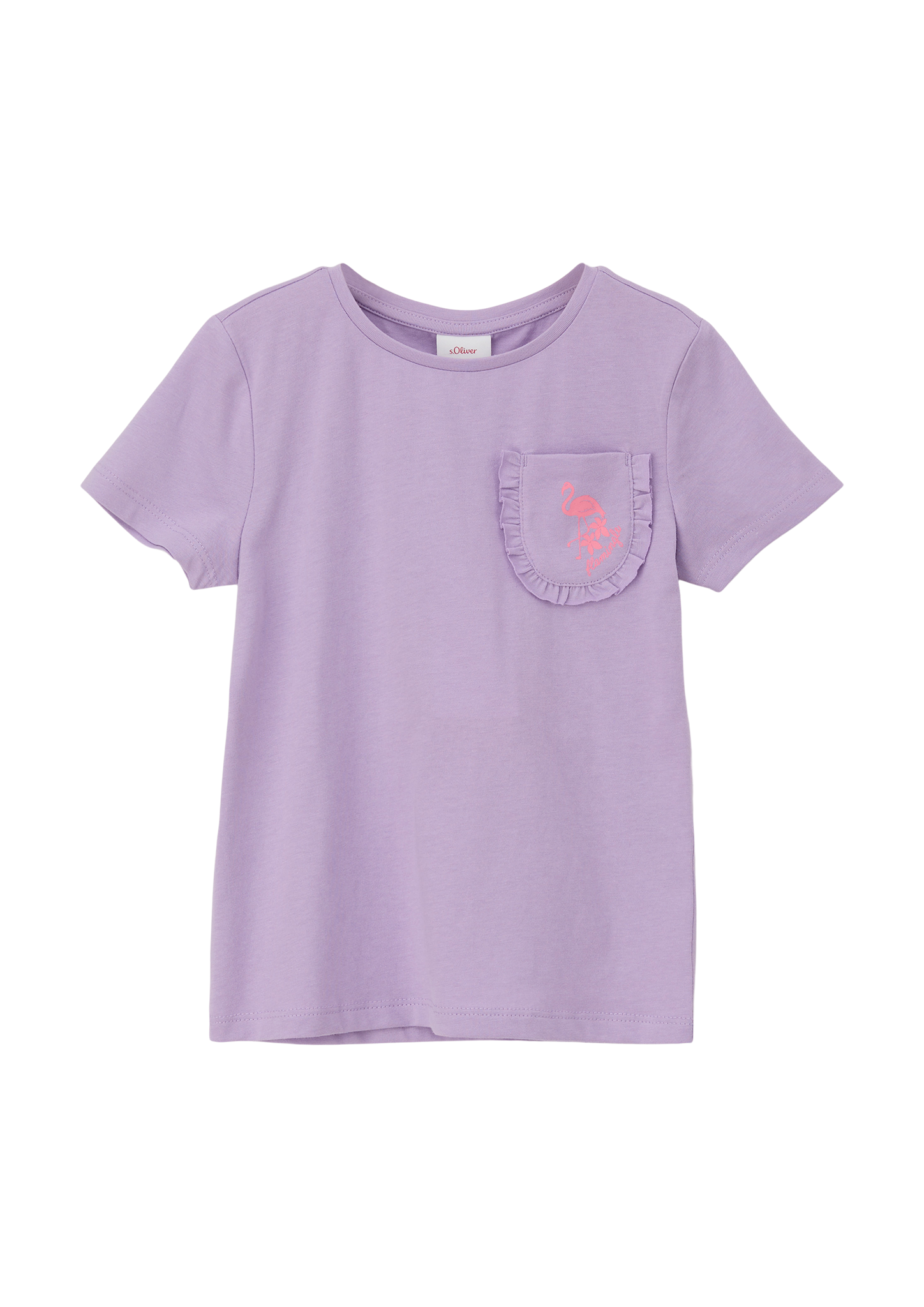 s.Oliver - Locker geschnittenes T-Shirt mit Brusttasche, Kinder, lila