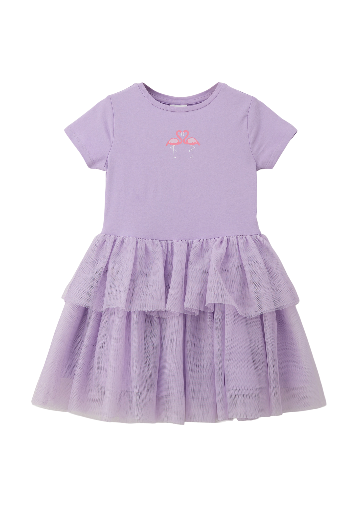 s.Oliver - Minikleid mit Layering-Detail, Kinder, lila