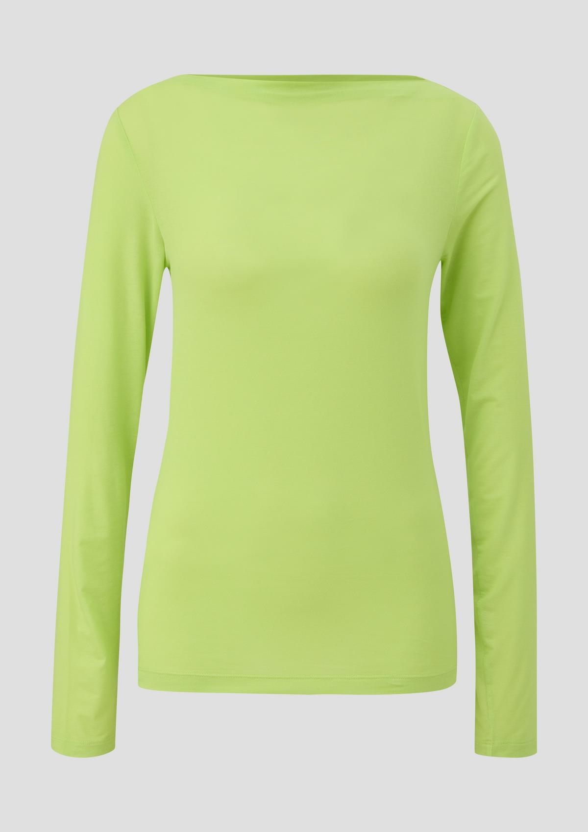 s.Oliver Slim fit long sleeve top in a lyocell blend