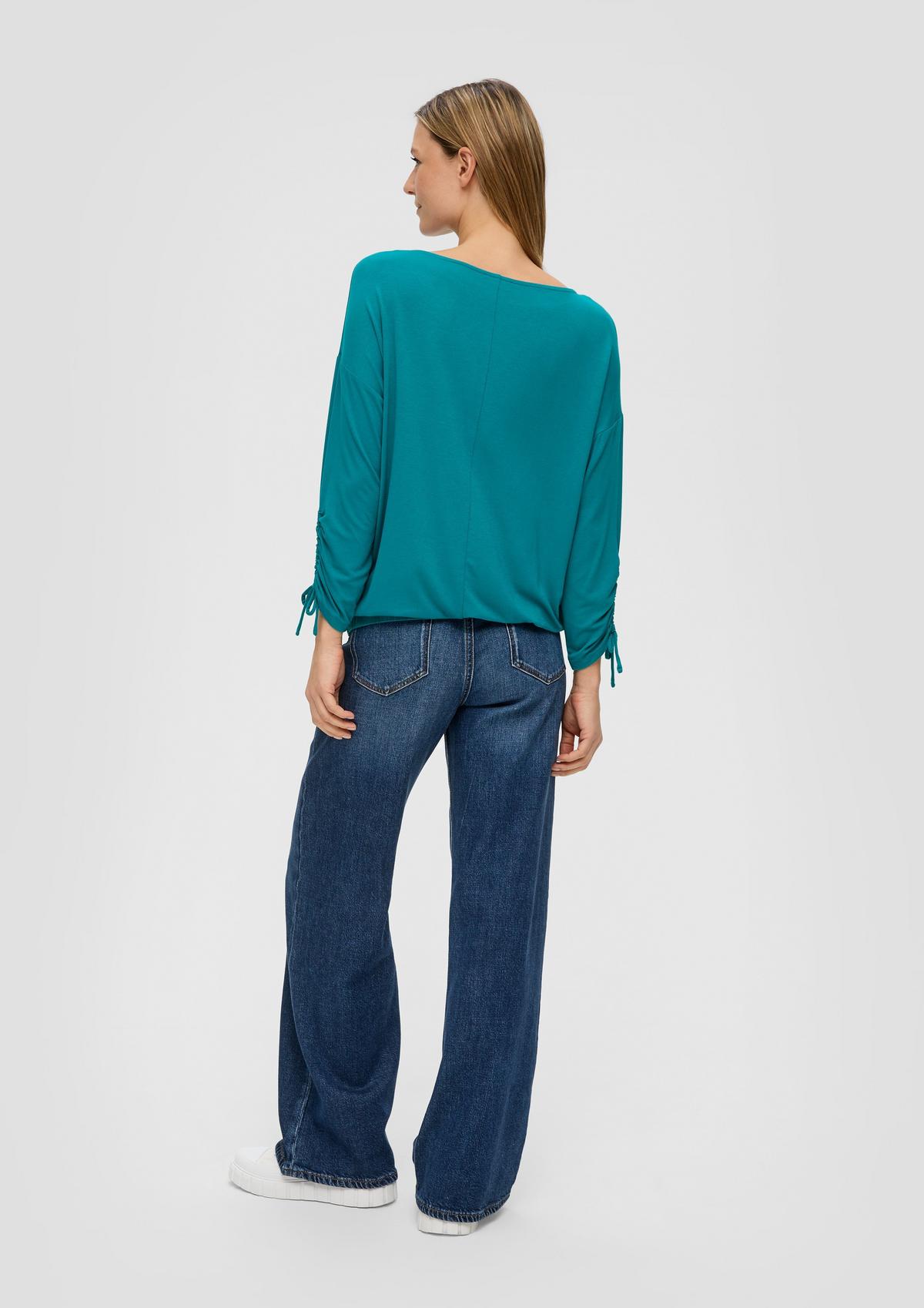 s.Oliver Long sleeve top with gathers on the sleeves