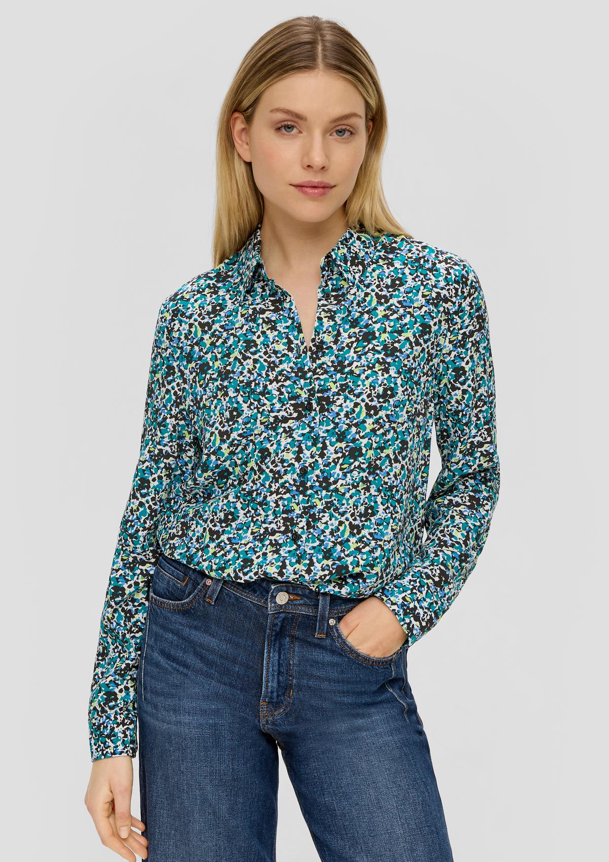 s.Oliver Patterned viscose blouse