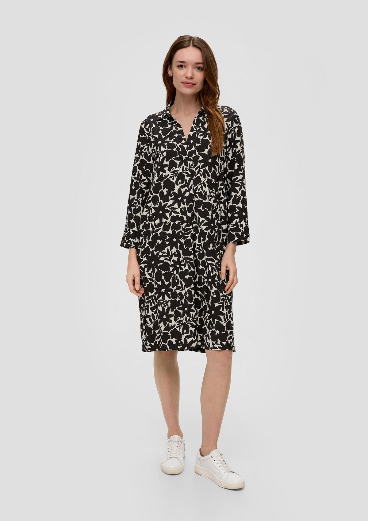 s.Oliver Shirt dress with all-over print