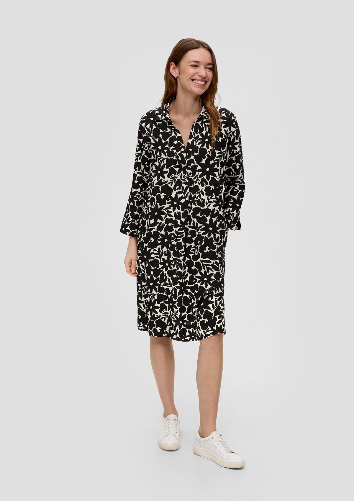 s.Oliver Shirt dress with all-over print