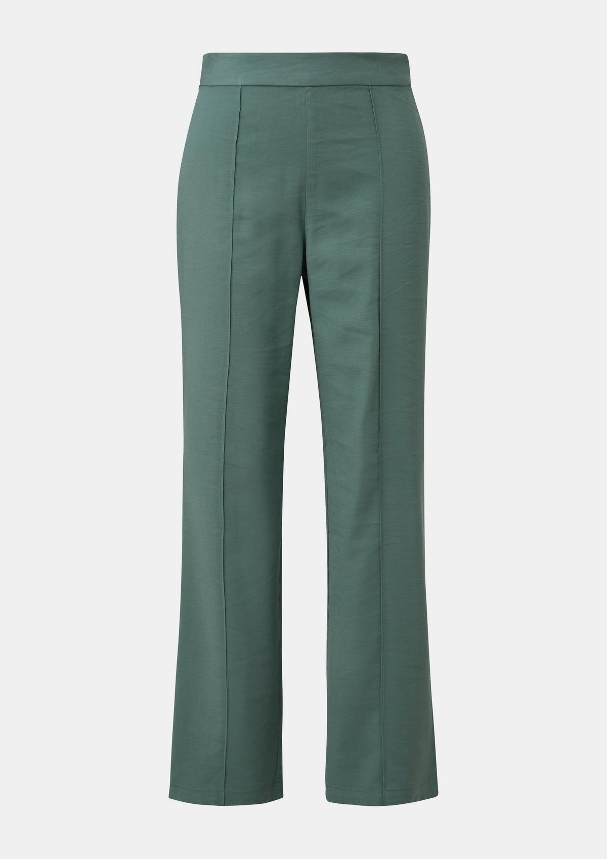 comma Regular fit: twill trousers with a zip