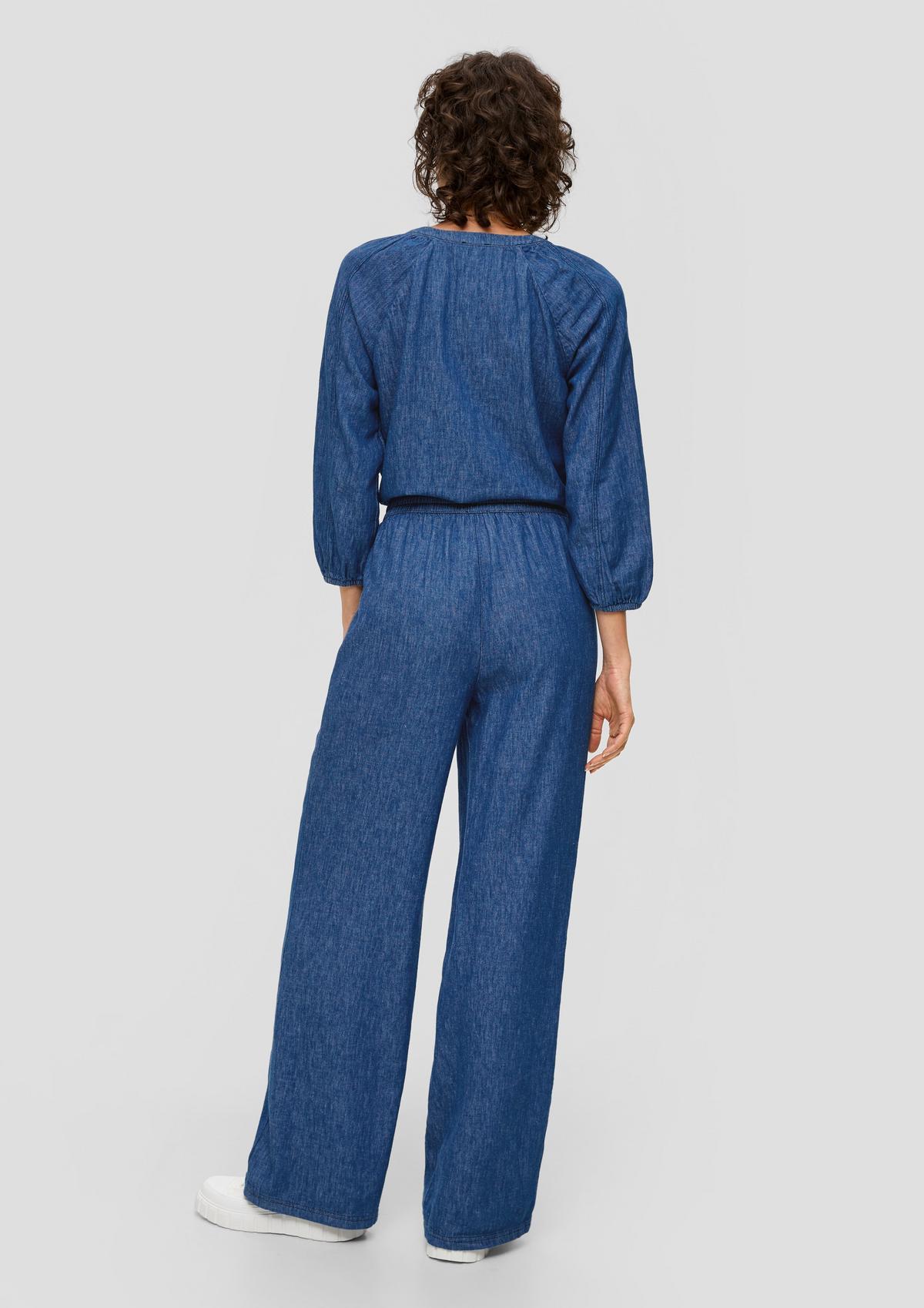 s.Oliver Relaxed fit: wide-leg twill trousers