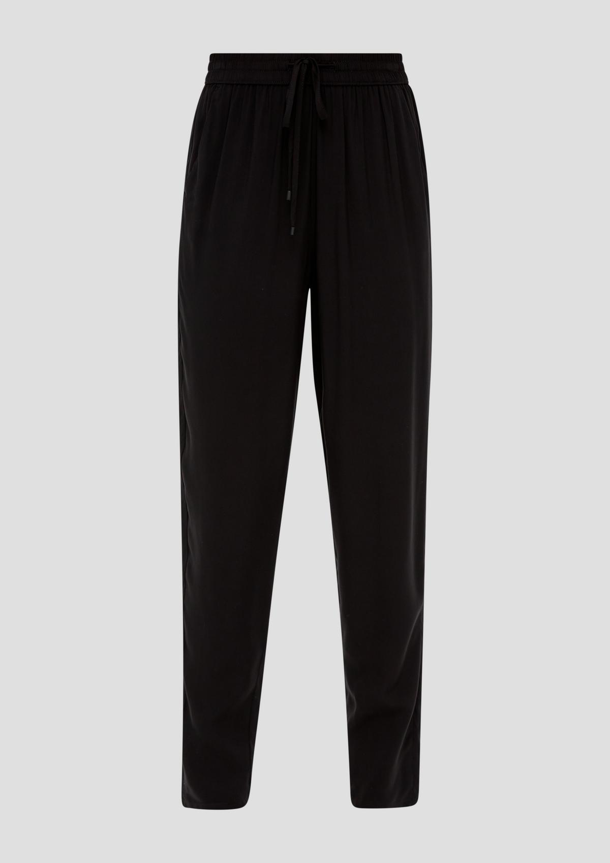 s.Oliver Ankle-length trousers made of pure viscose