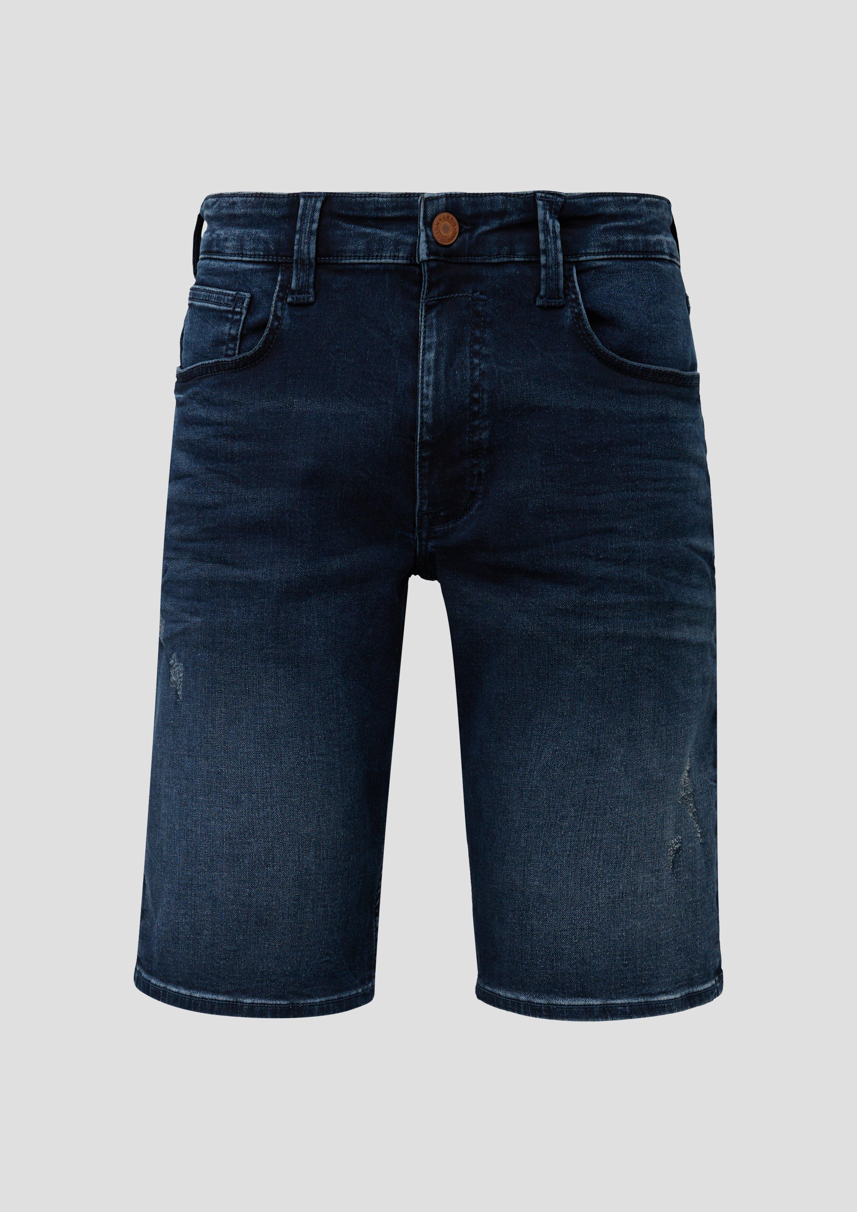 Thumbnail - s.Oliver - Bermuda-Jeans / Regular Fit / Mid Rise / Straight Leg, Herren, blau