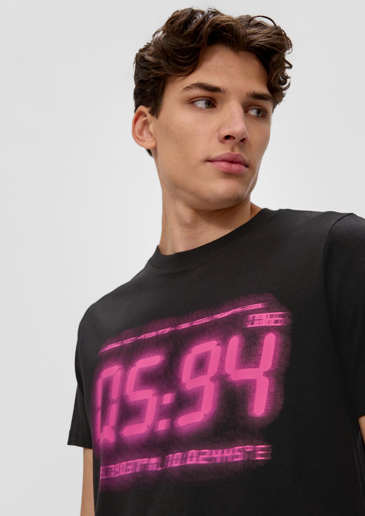 s.Oliver T-shirt en coton à imprimé graphique