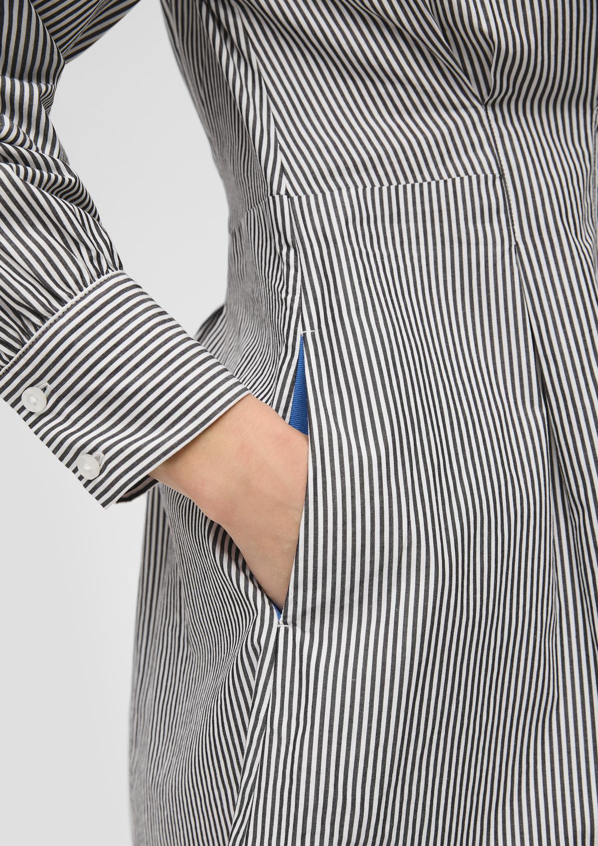 s.Oliver Striped poplin shirt dress