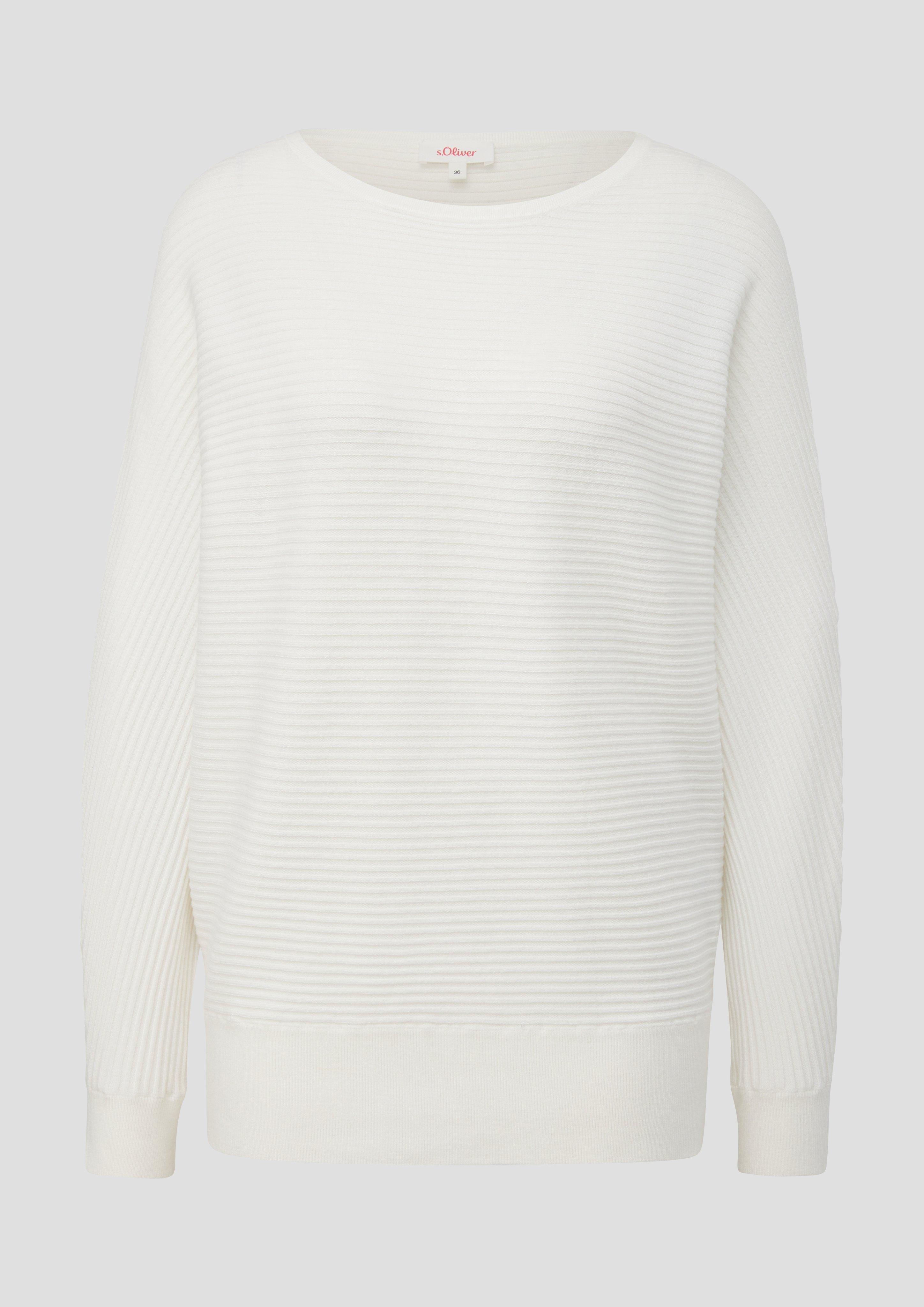 s.Oliver - Strickpullover aus Viskosemix, Damen, creme