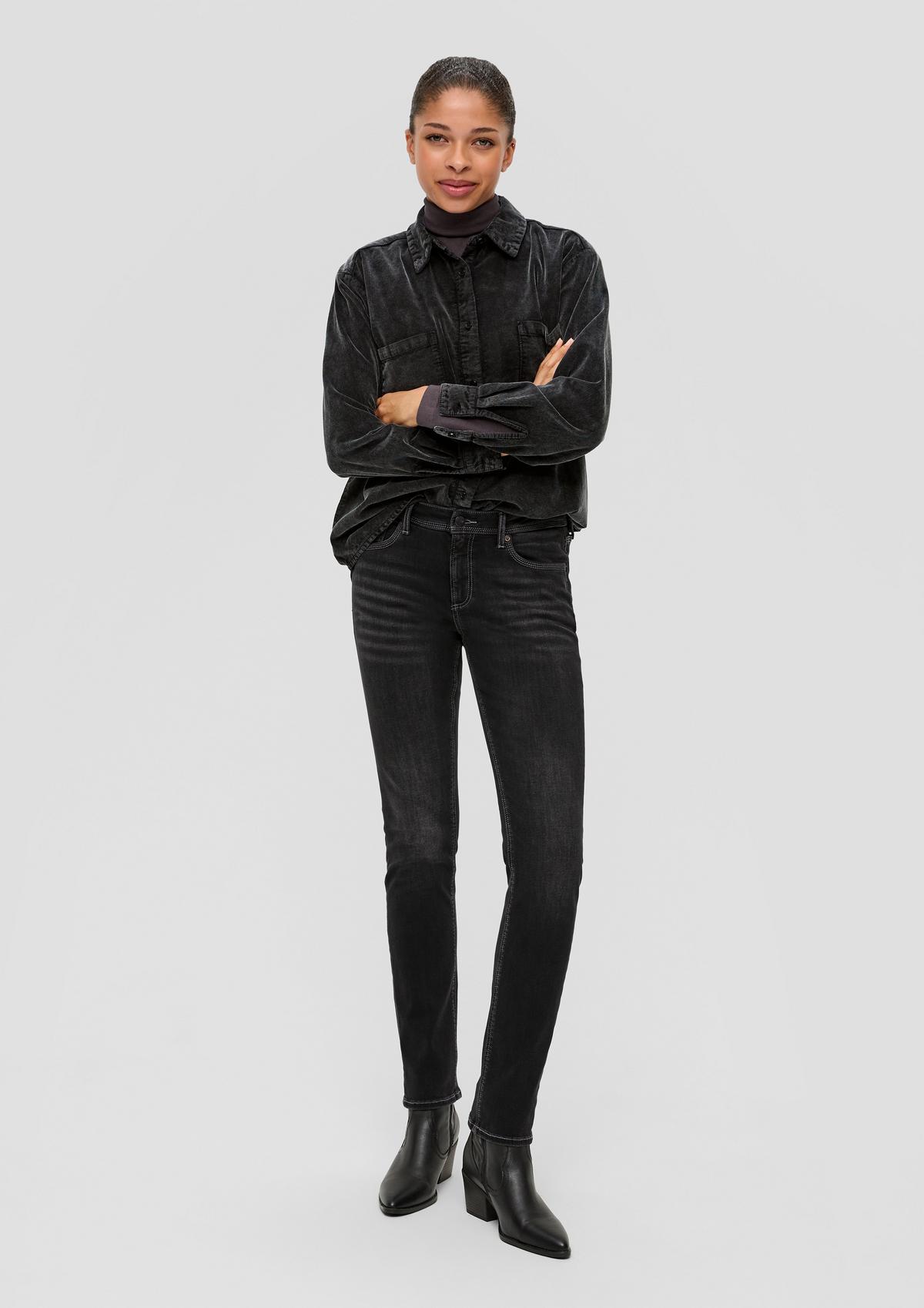 Slim: jeans met 5-pocket-model