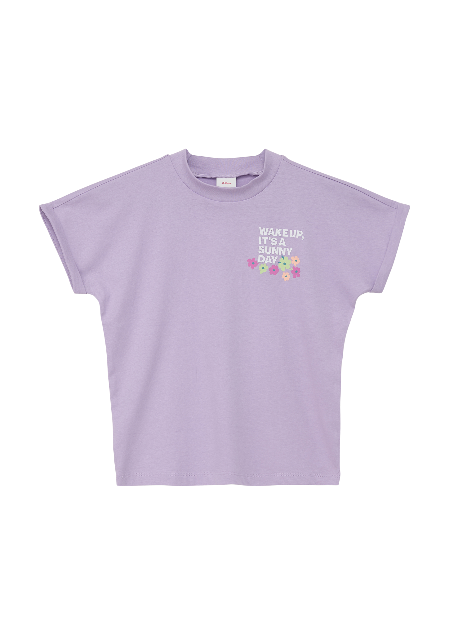 s.Oliver - T-Shirt mit Frontprint, Mädchen, lila