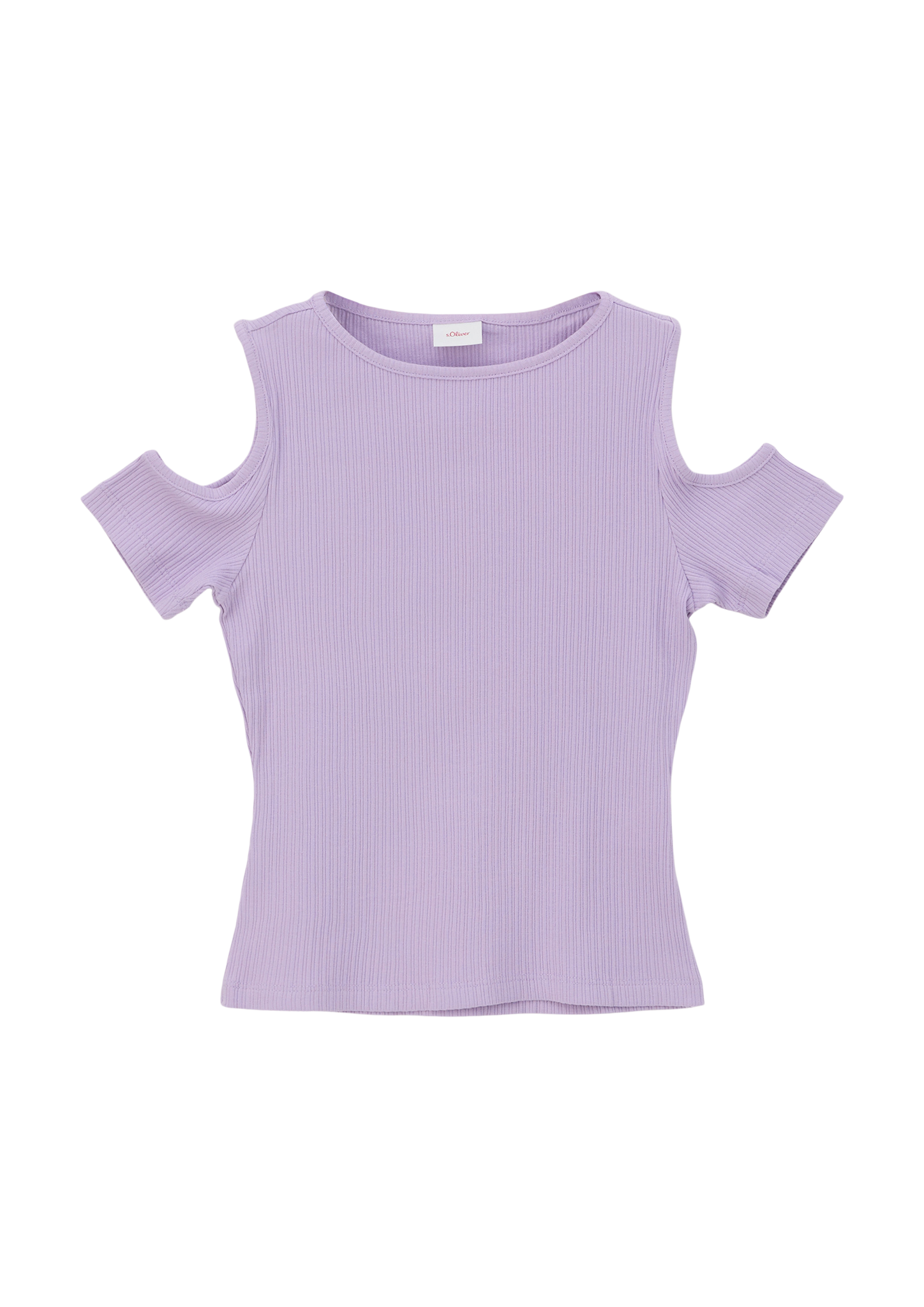 s.Oliver - T-Shirt mit Cut-outs, Mädchen, lila