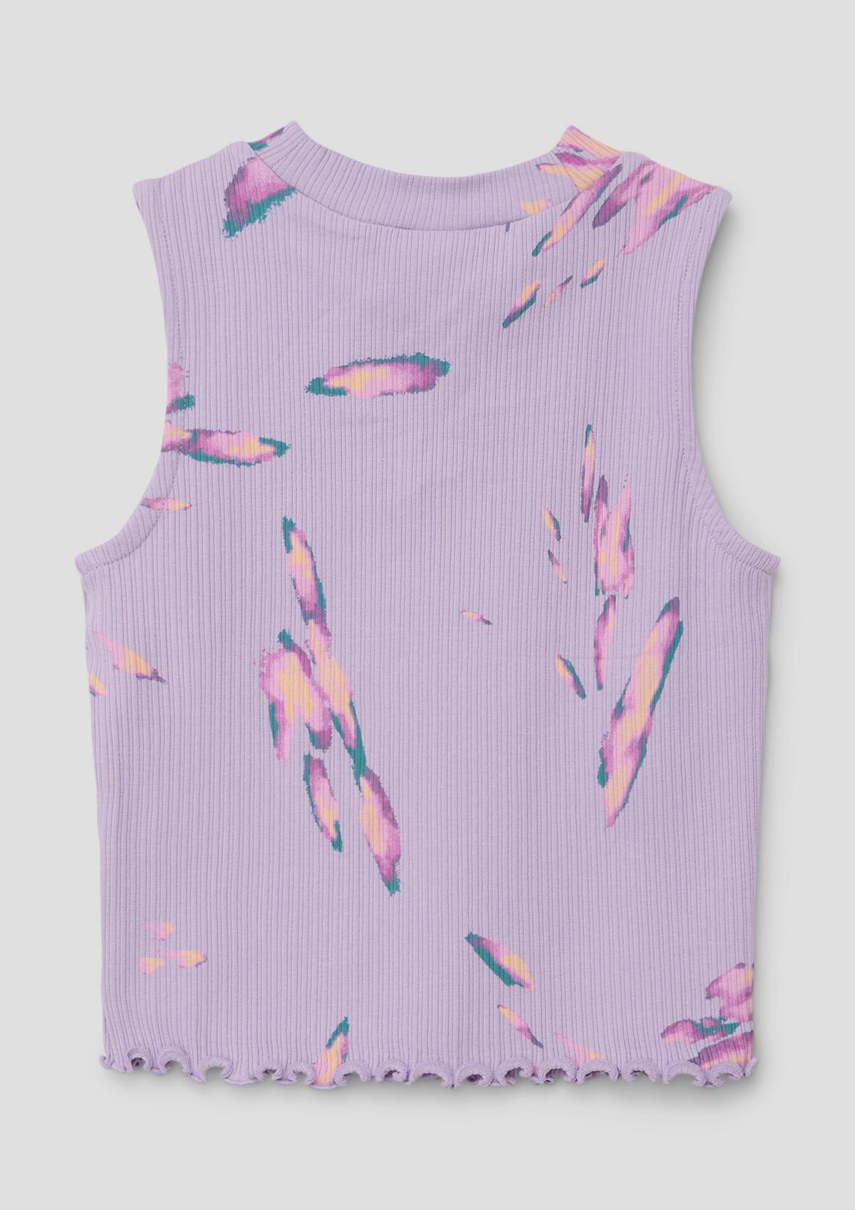 s.Oliver Sleeveless top with an all-over print