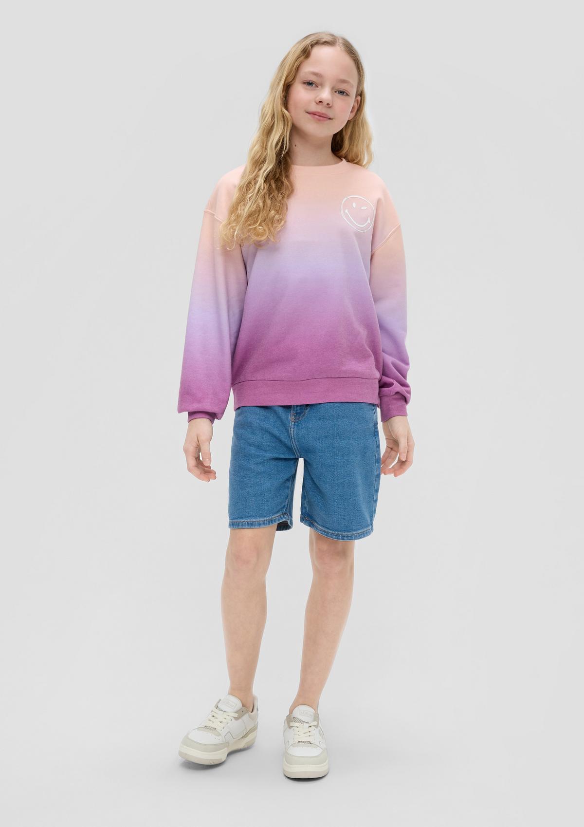 s.Oliver Smiley®-sweatshirt van een katoenmix