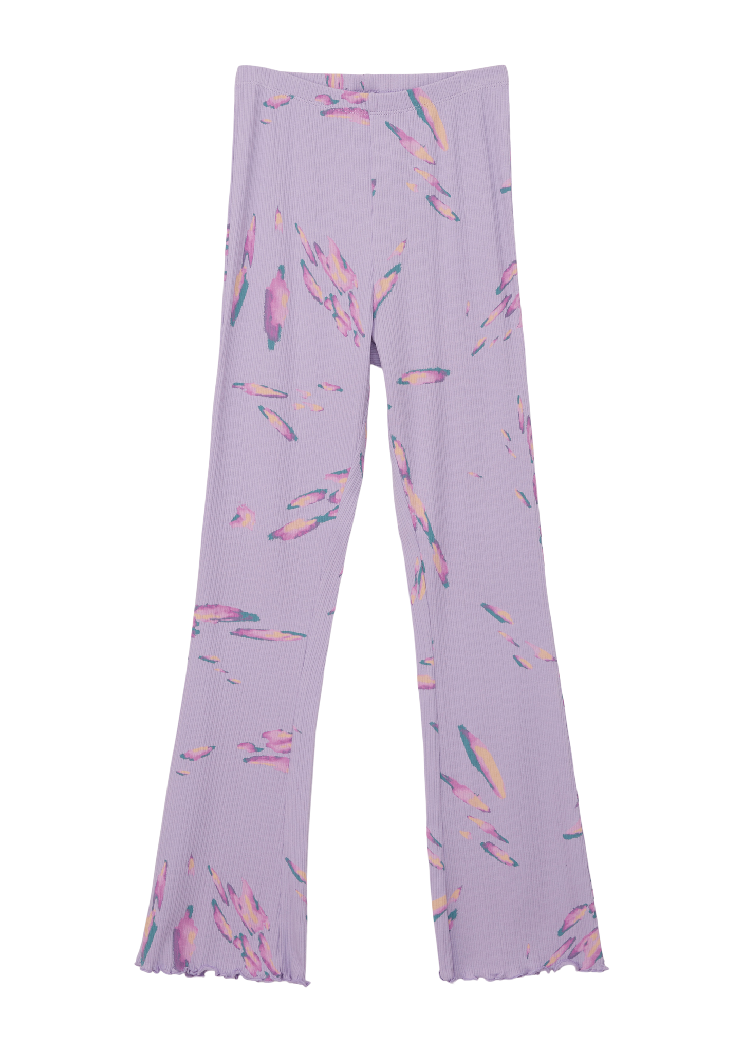 s.Oliver - Skinny: Leggings mit All-over-Print, Mädchen, lila