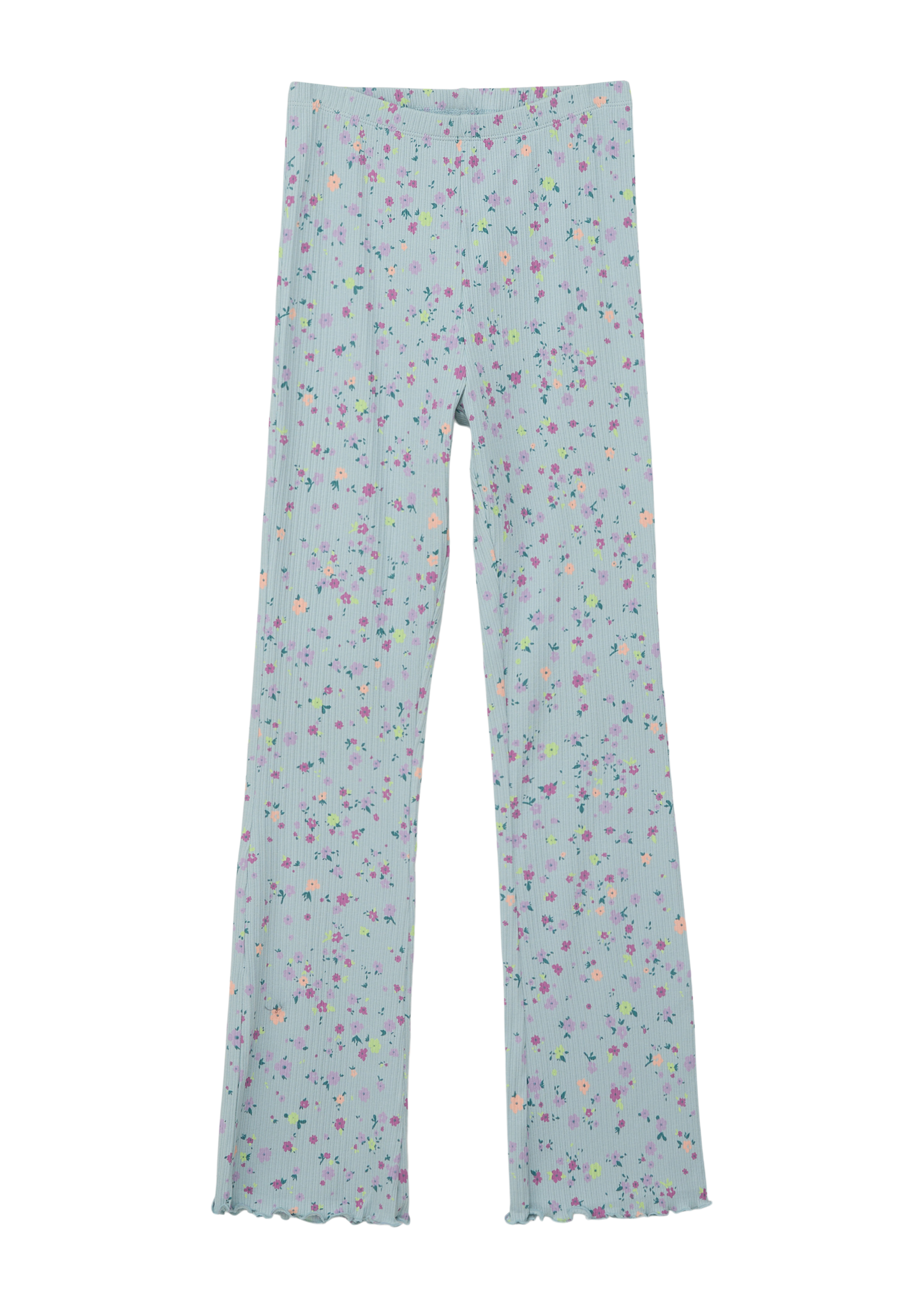 s.Oliver - Skinny: Leggings mit All-over-Print, Mädchen, türkis