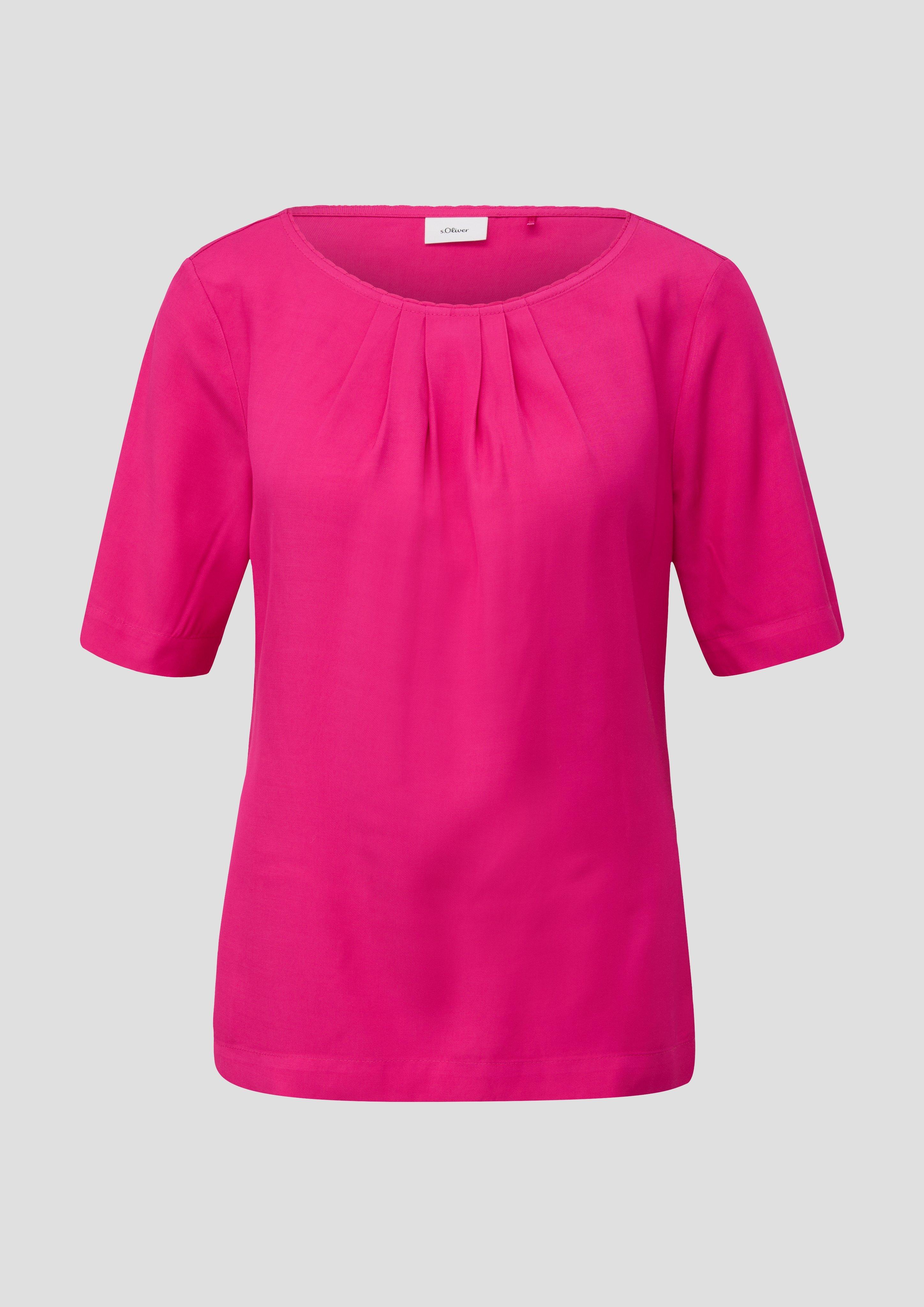 s.Oliver - Twillbluse aus Viskose, Damen, Rosa