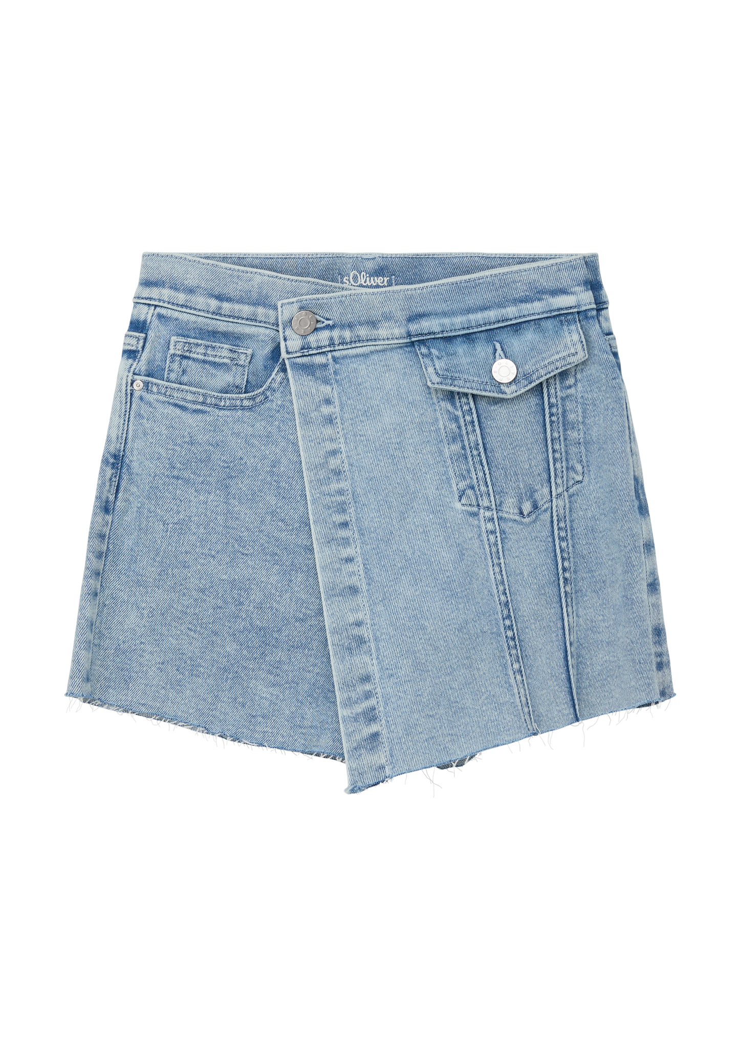 s.Oliver - Hosenrock aus Denim im Skort-Stil, Mädchen, blau