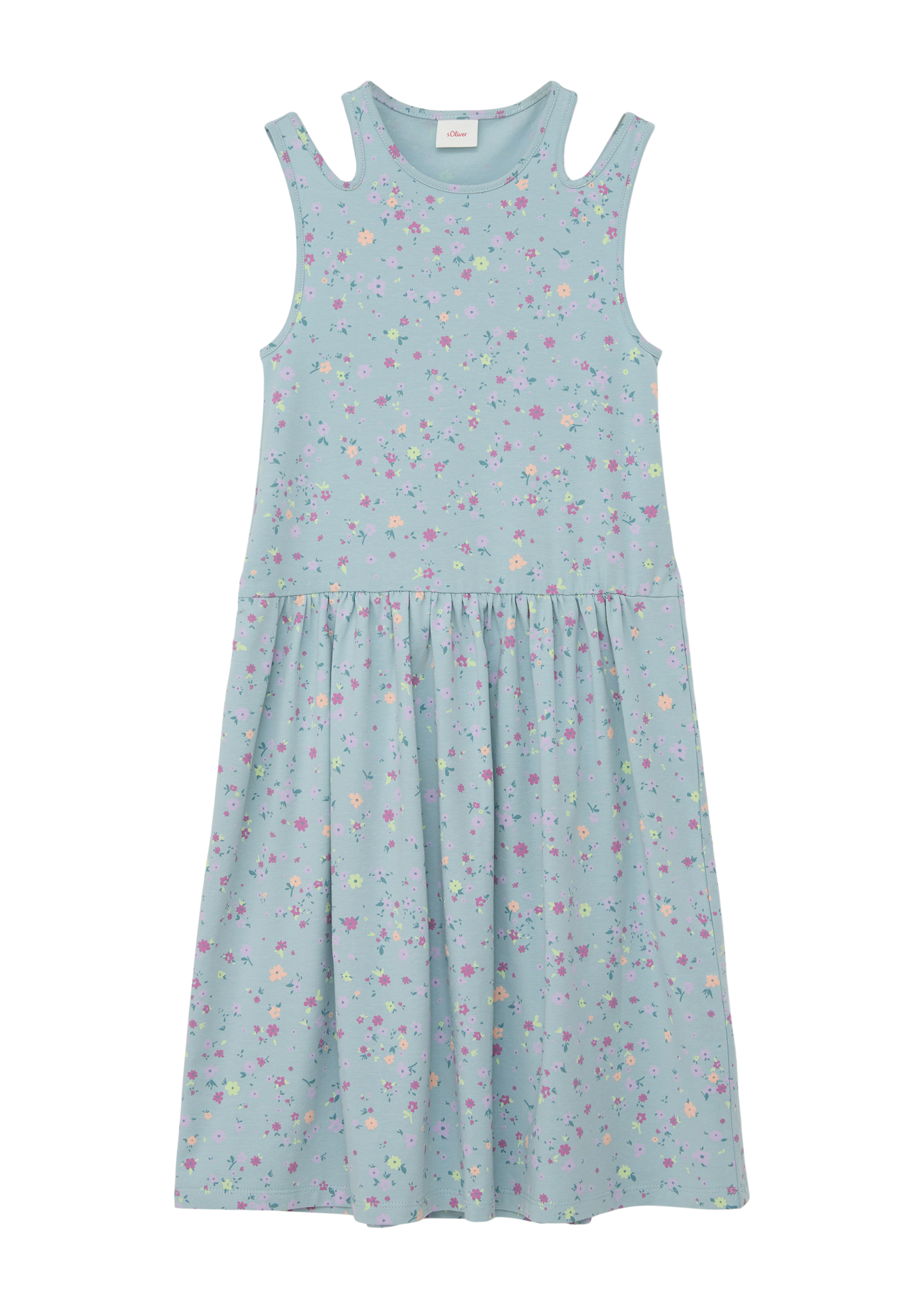 Thumbnail - s.Oliver - Minikleid mit Cut-out, Mädchen, türkis