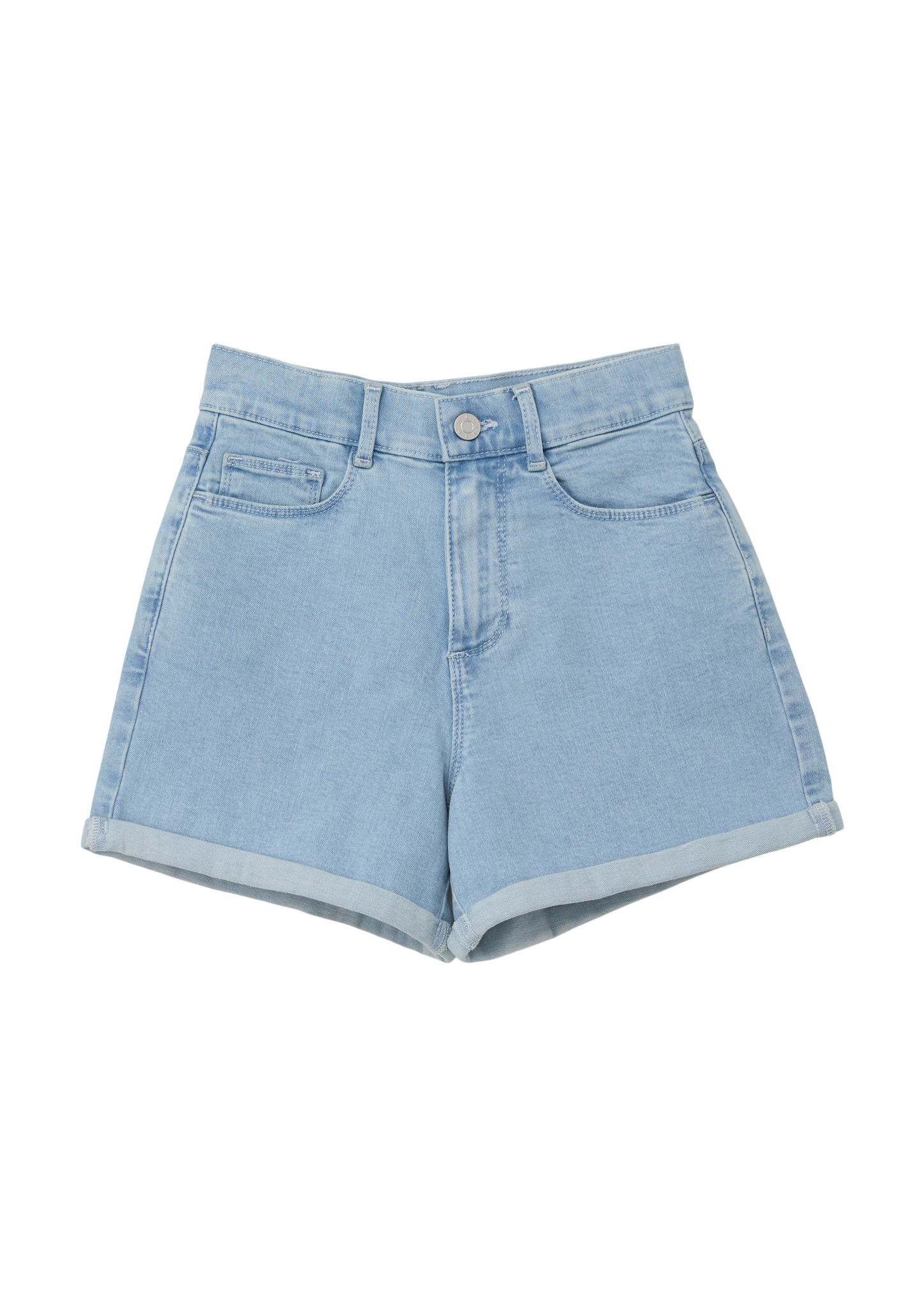 s.Oliver - Short Jeans / Loose fit / Super High rise / Semi wide leg, Mädchen, blau