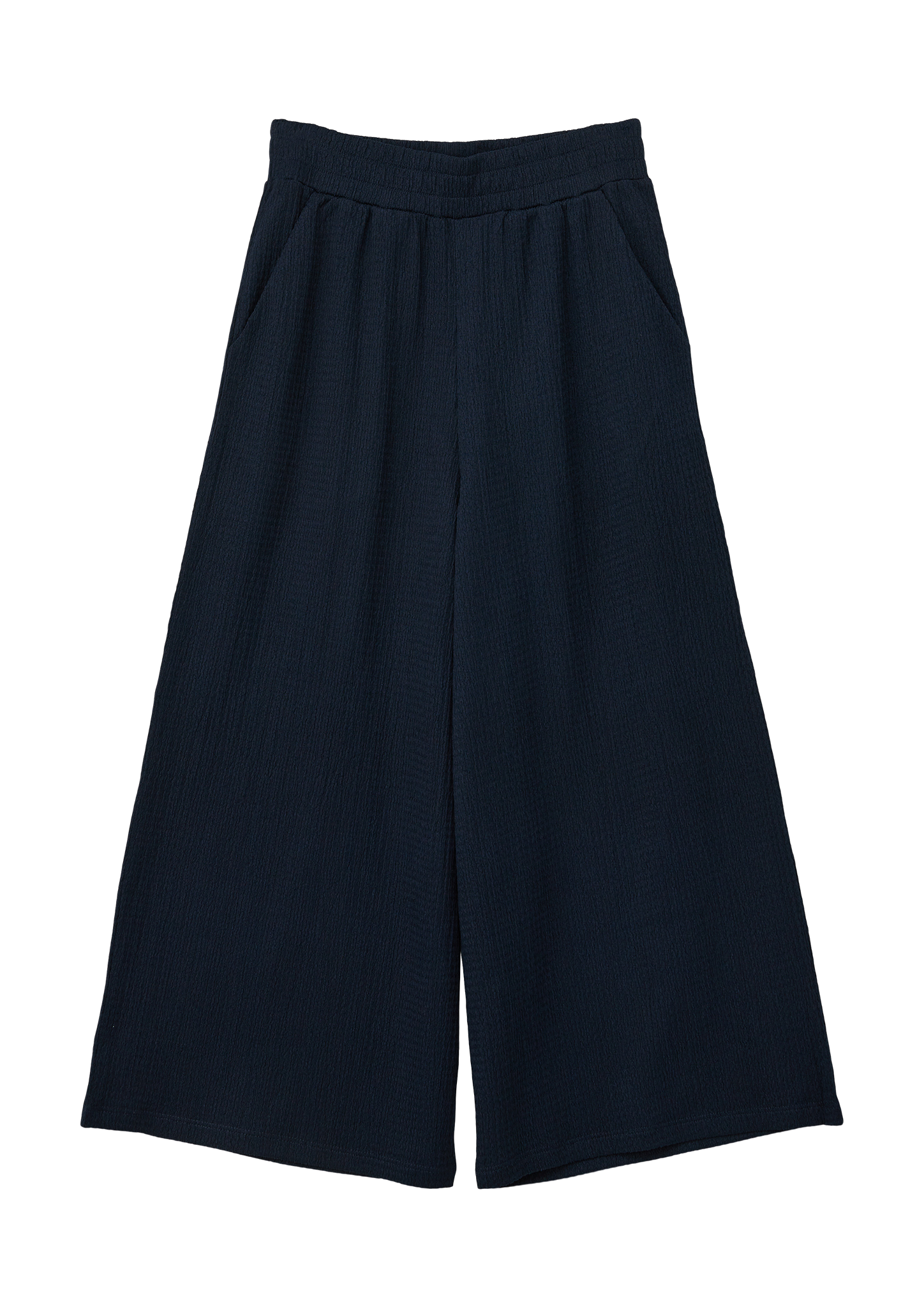 s.Oliver - Loose Fit: Culotte mit Crêpestruktur, Mädchen, blau