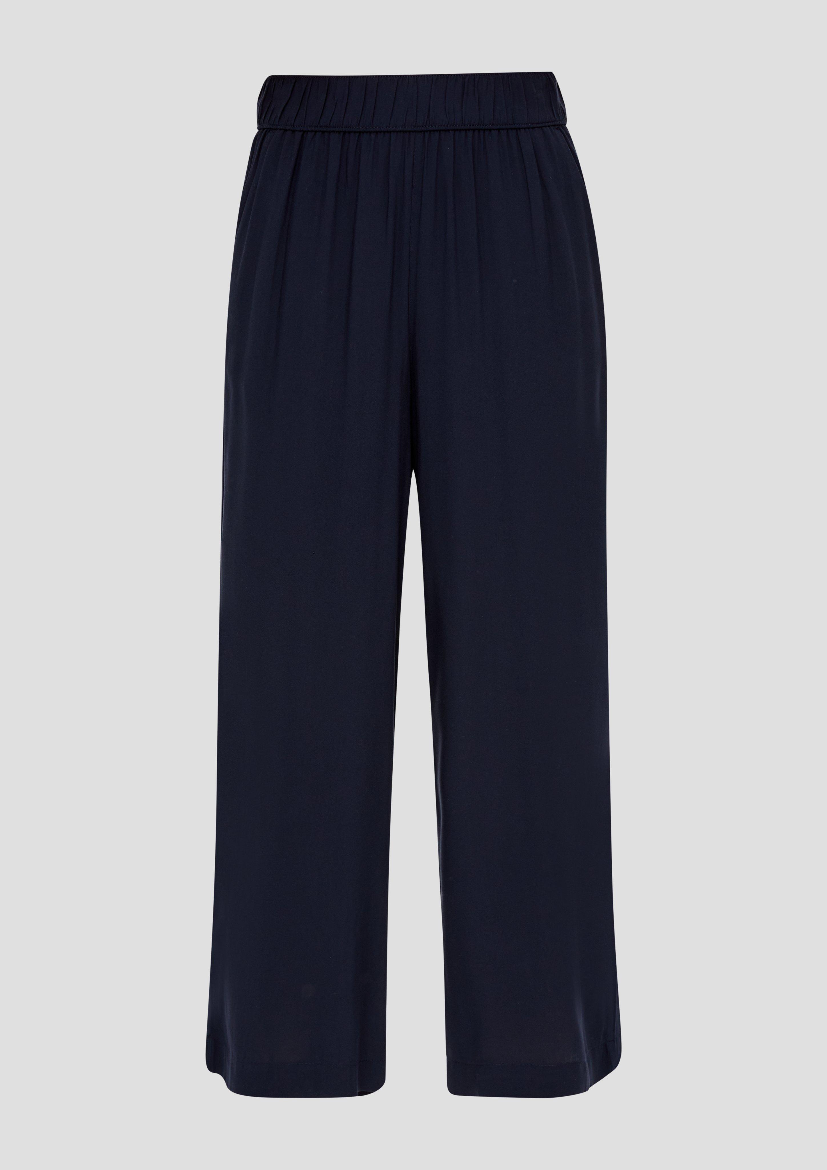 s.Oliver - Relaxed: Culotte aus Viskose, Damen, blau