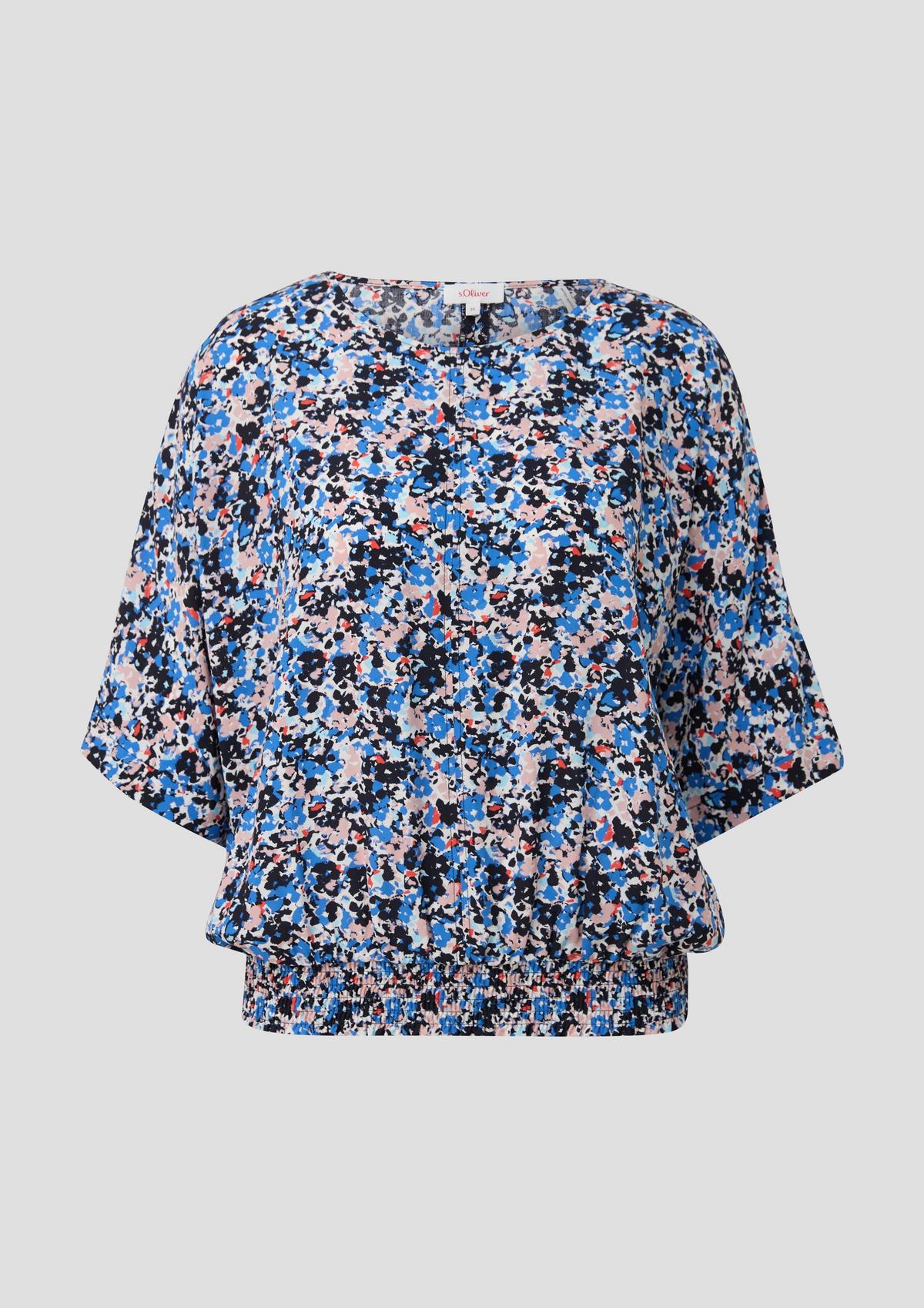 s.Oliver Blouse with a smocked waistband