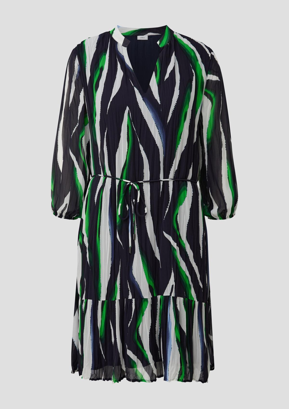 s.Oliver Flounce dress with wide sleeves
